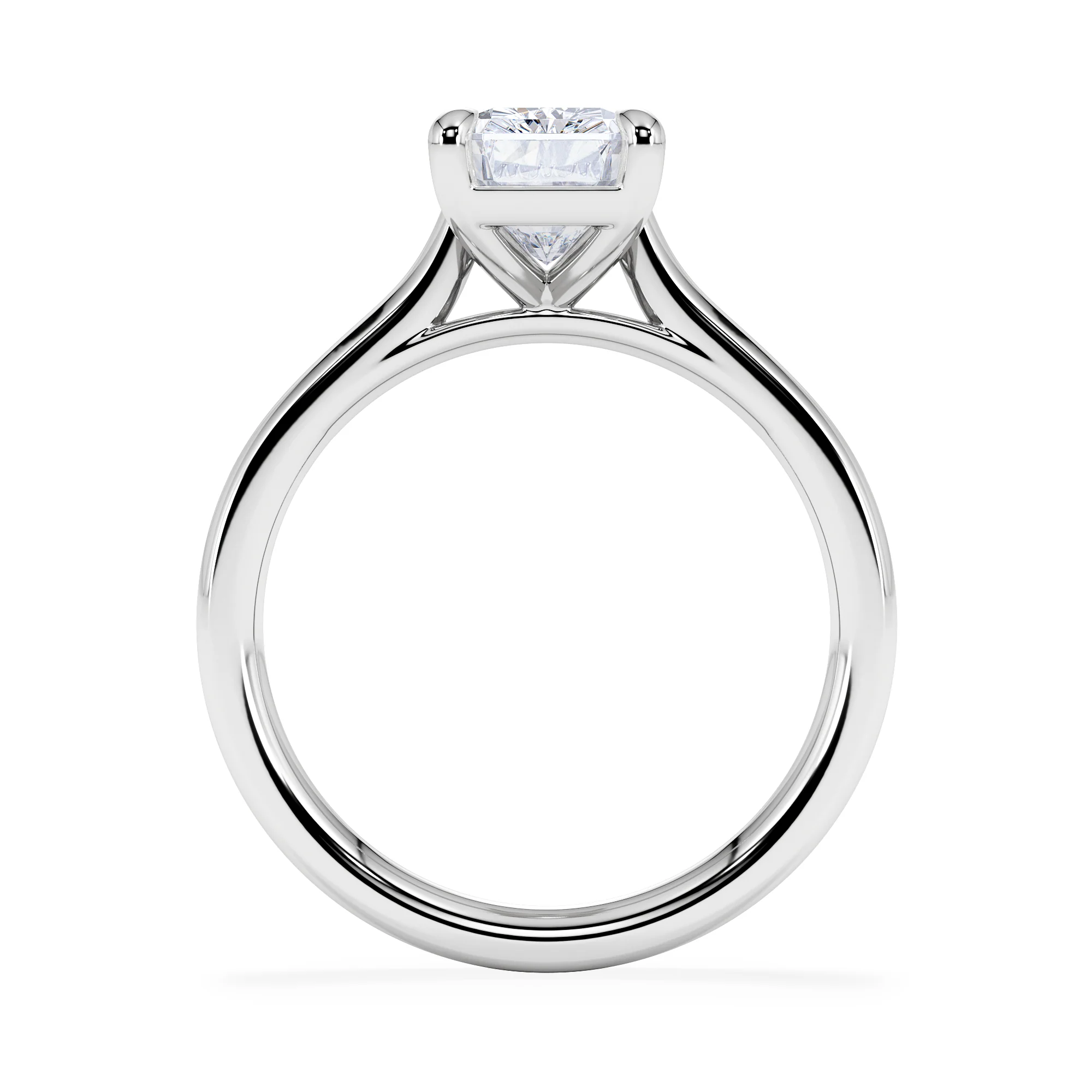 Amora Radiant 2.00ct Lab Diamond Engagement Ring F/VS1 Set in Platinum - Image 3