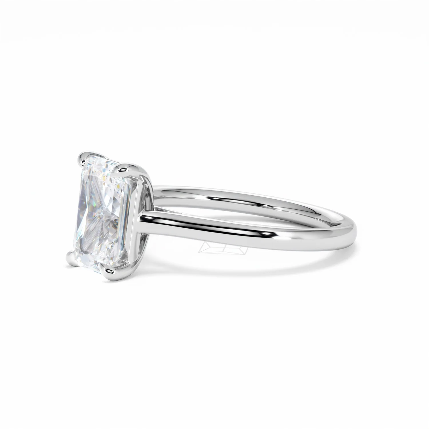 Amora Radiant 2.00ct Lab Diamond Engagement Ring F/VS1 Set in Platinum - Image 78