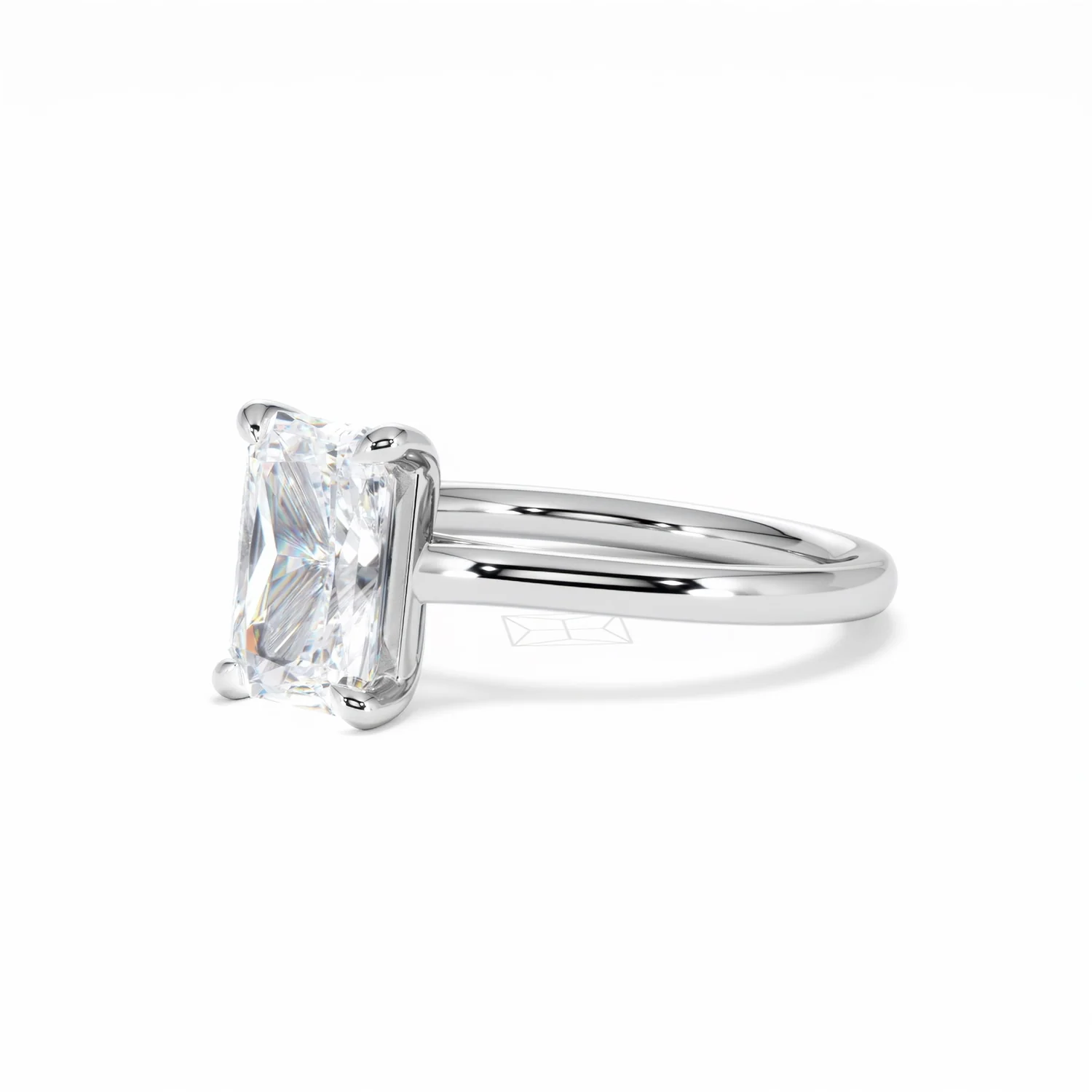 Amora Radiant 2.00ct Lab Diamond Engagement Ring F/VS1 Set in Platinum - Image 81