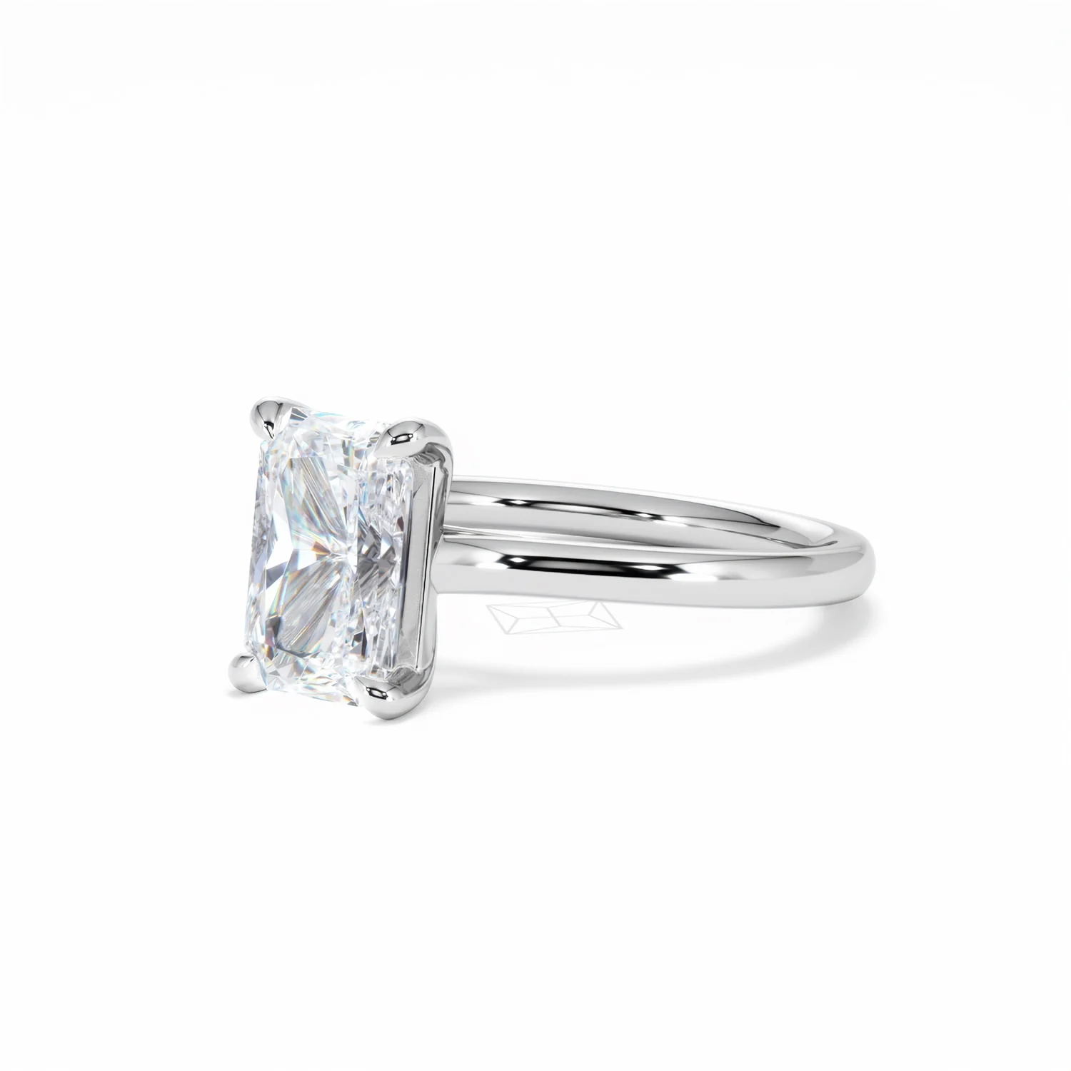Amora Radiant 2.00ct Lab Diamond Engagement Ring F/VS1 Set in Platinum - Image 82