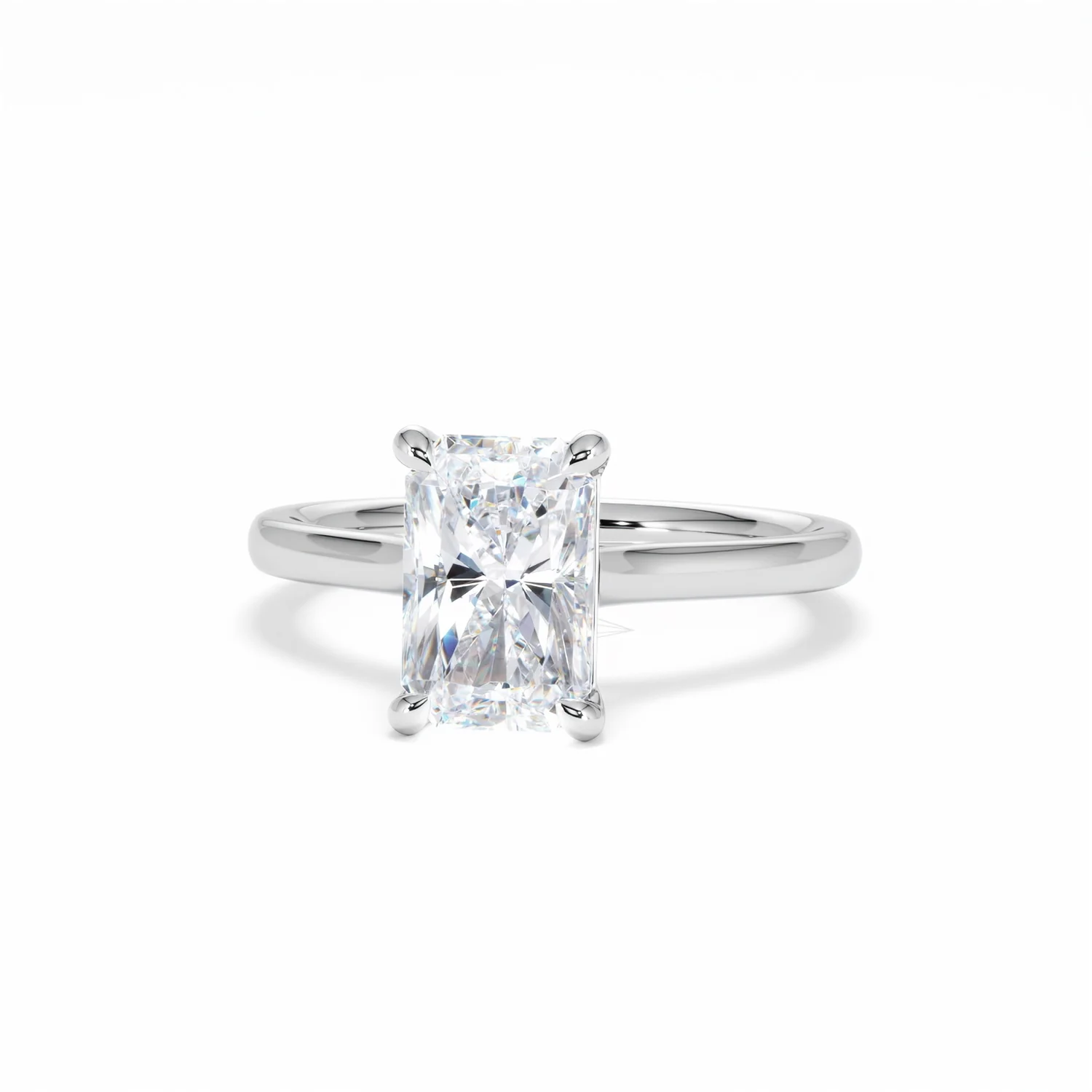 Amora Radiant 2.00ct Lab Diamond Engagement Ring F/VS1 Set in Platinum - Image 88