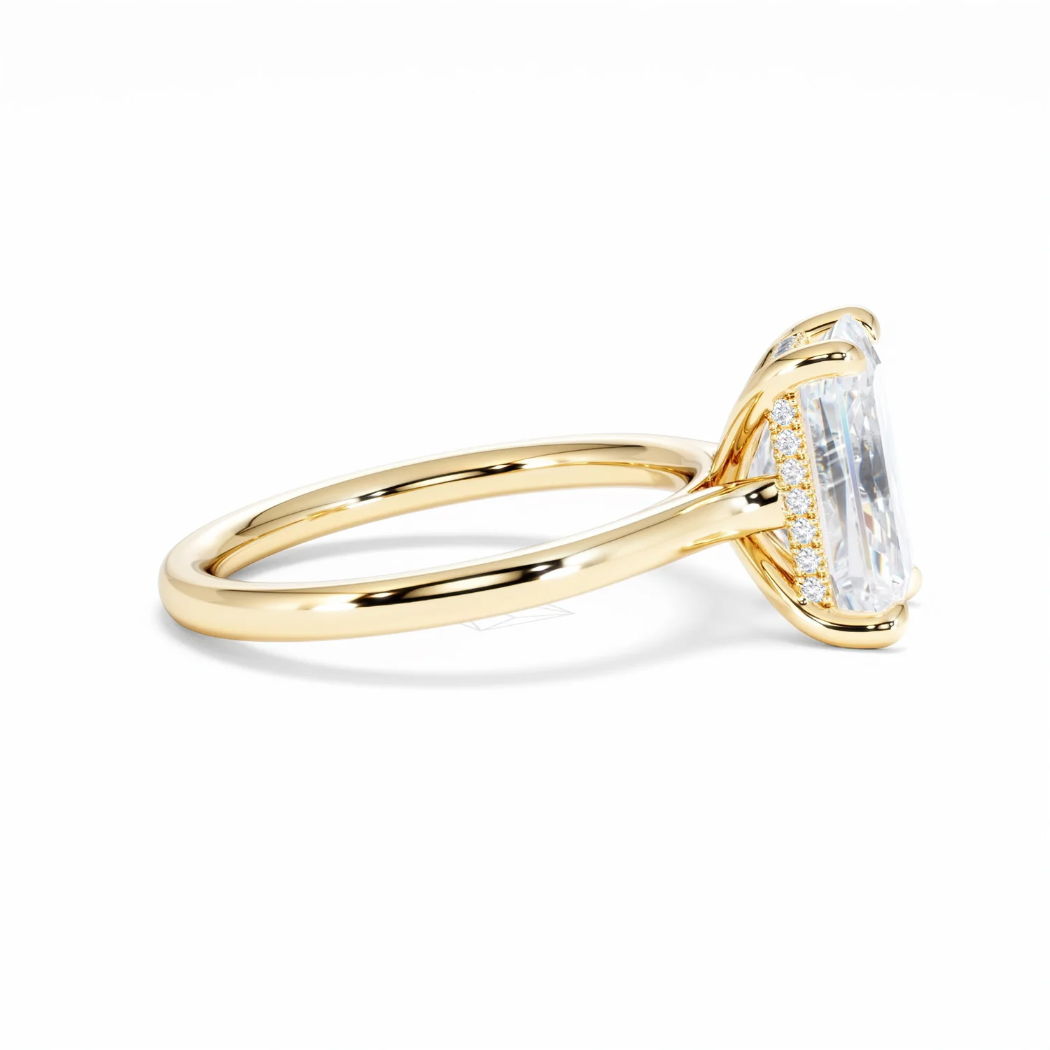 Amora Radiant 3.00ct Hidden Halo Lab Diamond Engagement Ring G/VS1 Set in 18K Gold - Image 28