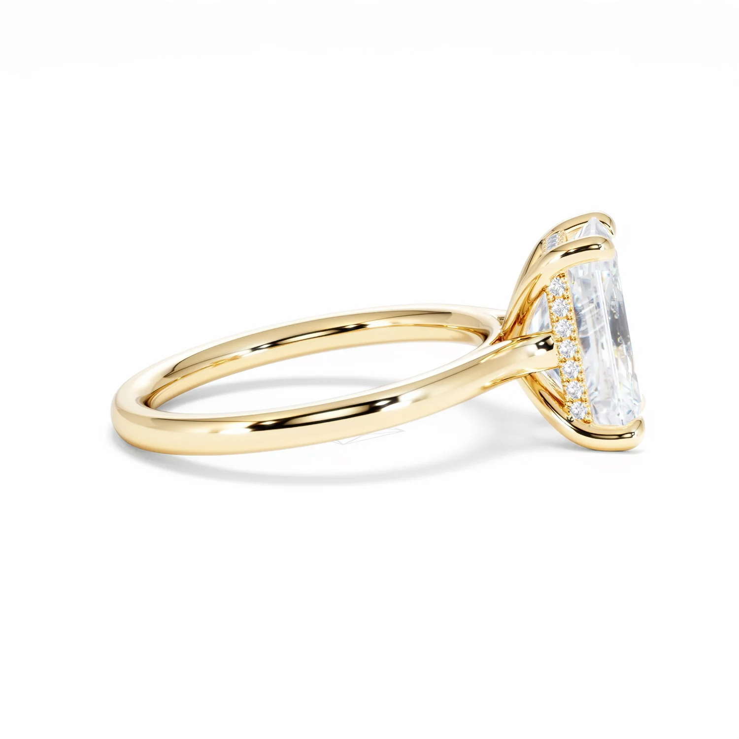 Amora Radiant 3.00ct Hidden Halo Lab Diamond Engagement Ring G/VS1 Set in 18K Gold - Image 29