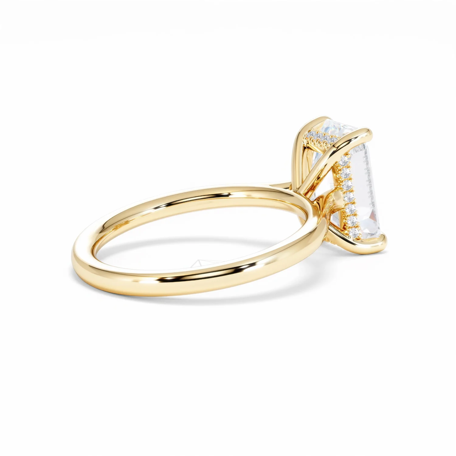 Amora Radiant 3.00ct Hidden Halo Lab Diamond Engagement Ring G/VS1 Set in 18K Gold - Image 37