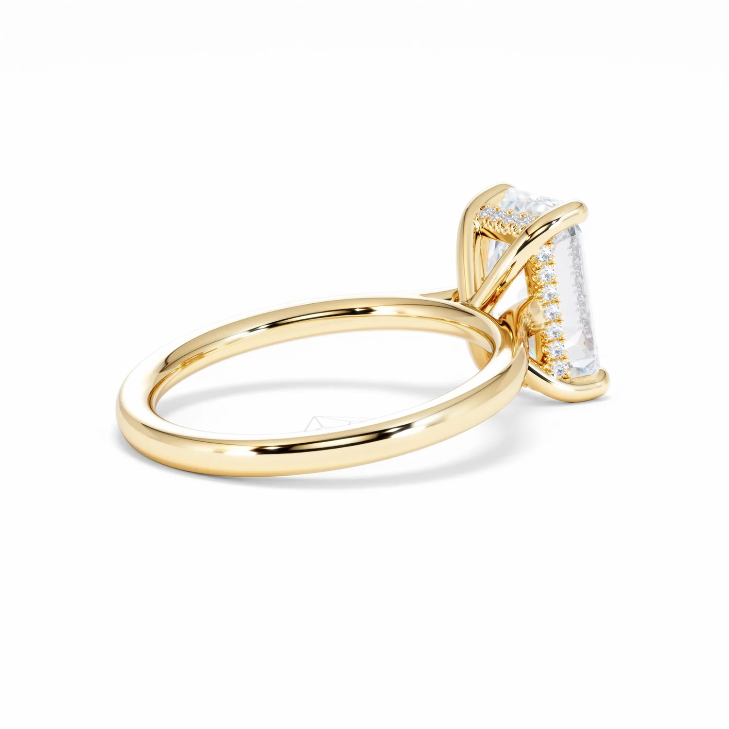 Amora Radiant 3.00ct Hidden Halo Lab Diamond Engagement Ring G/VS1 Set in 18K Gold - Image 38