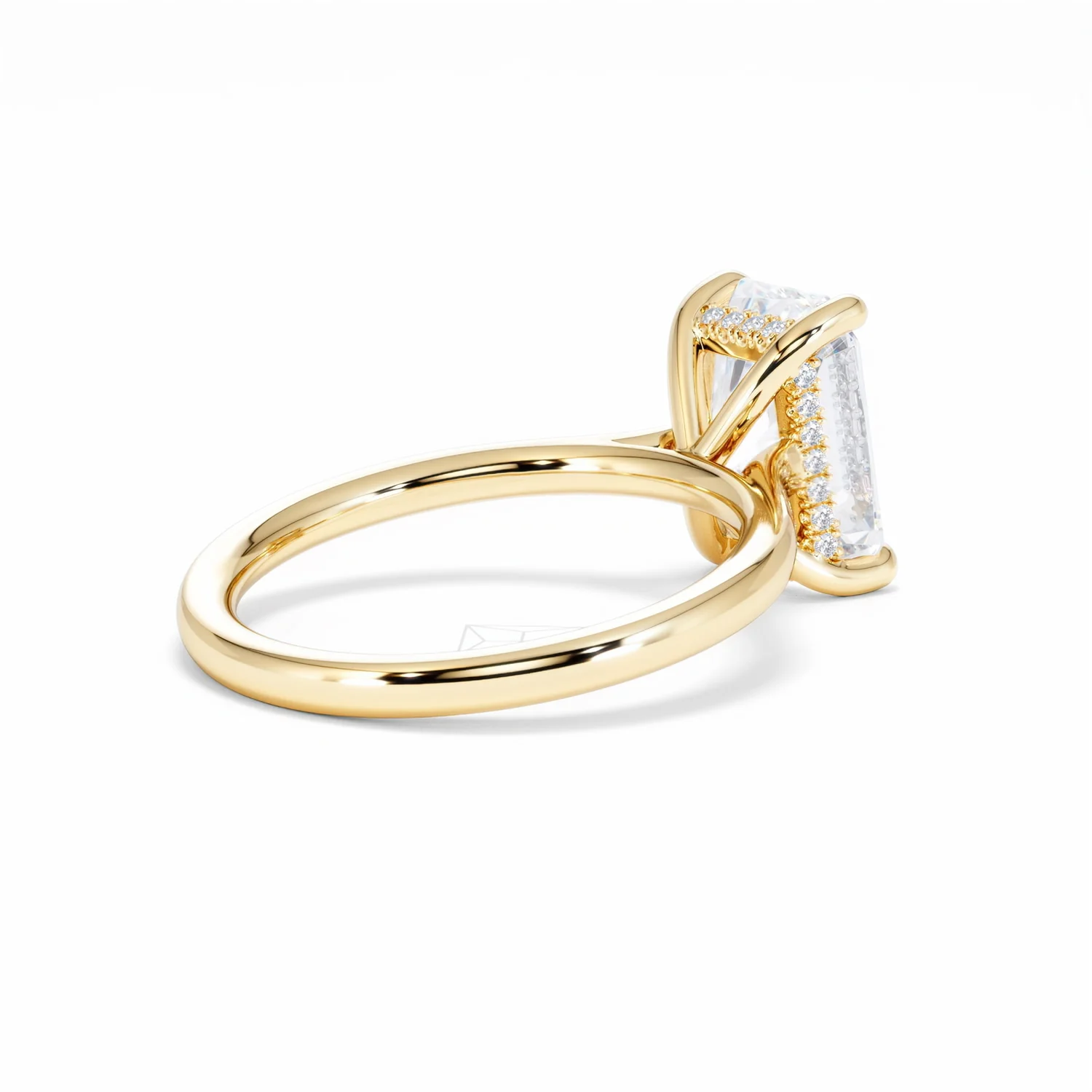 Amora Radiant 3.00ct Hidden Halo Lab Diamond Engagement Ring G/VS1 Set in 18K Gold - Image 39
