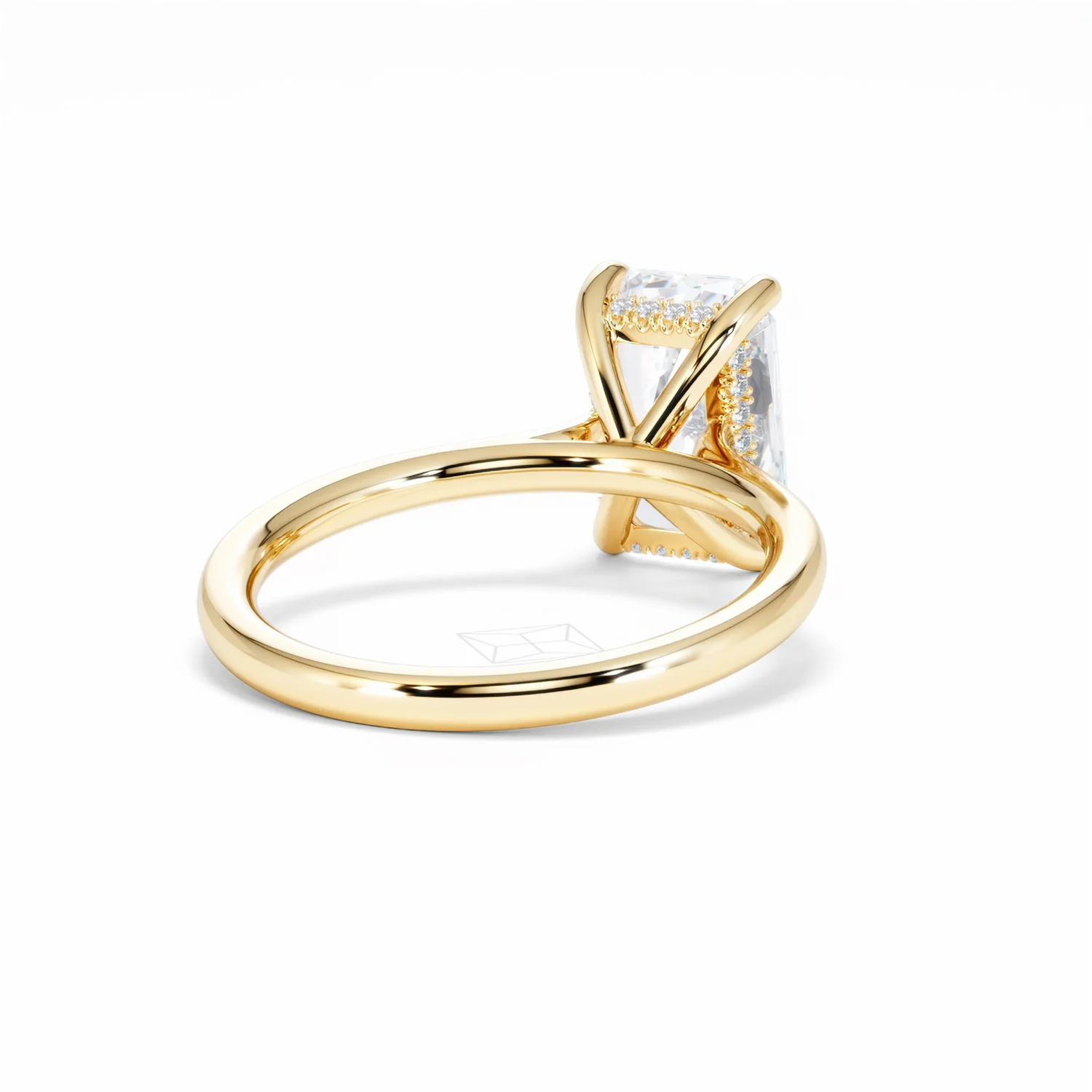 Amora Radiant 3.00ct Hidden Halo Lab Diamond Engagement Ring G/VS1 Set in 18K Gold - Image 44