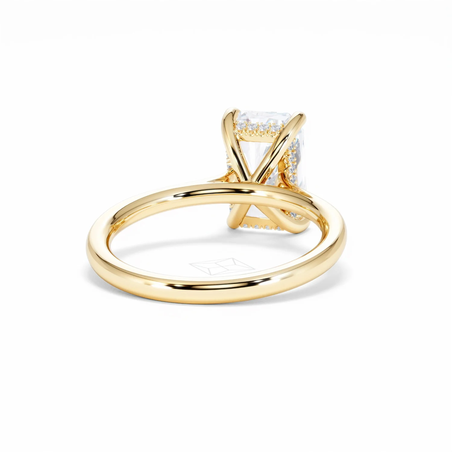 Amora Radiant 3.00ct Hidden Halo Lab Diamond Engagement Ring G/VS1 Set in 18K Gold - Image 46