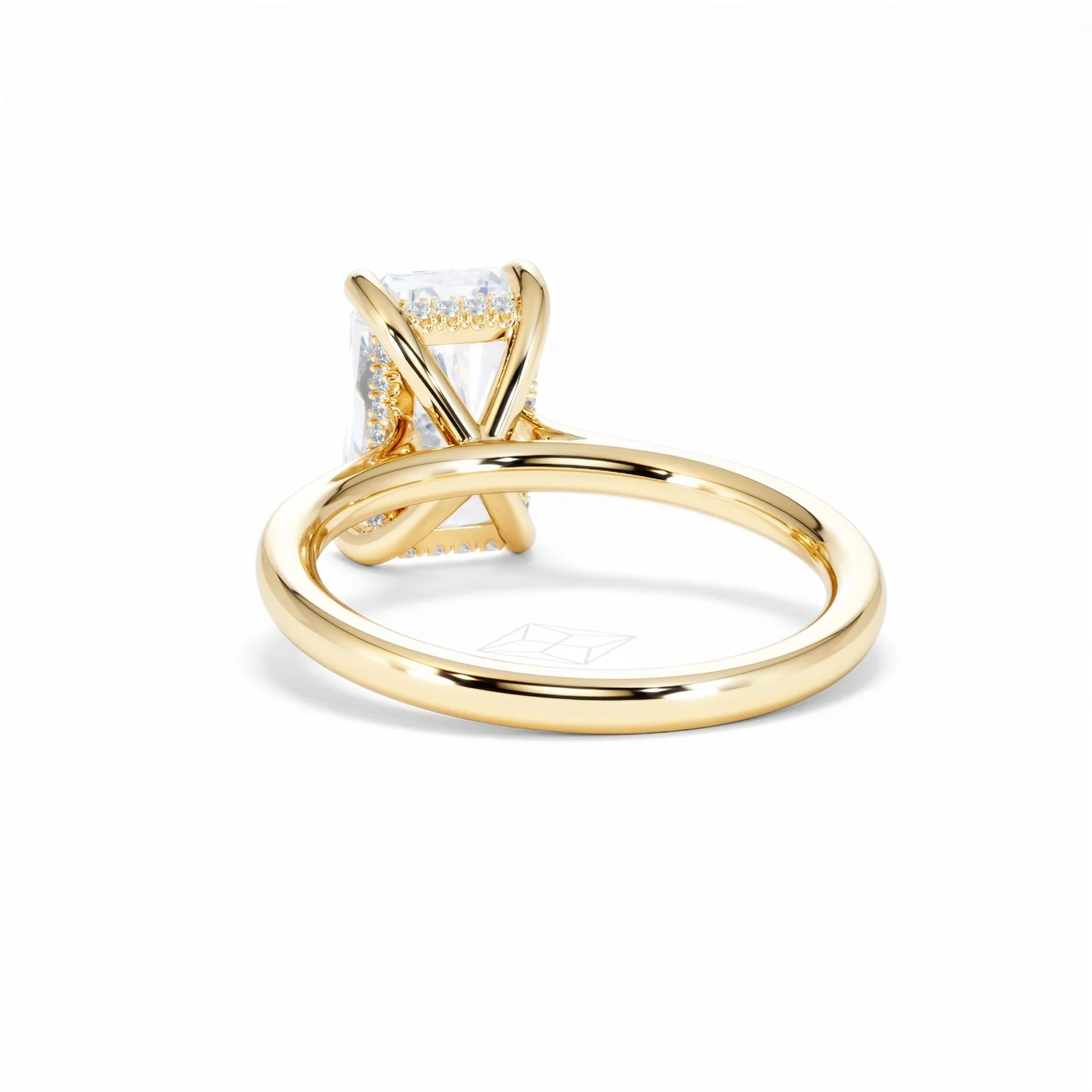 Amora Radiant 3.00ct Hidden Halo Lab Diamond Engagement Ring G/VS1 Set in 18K Gold - Image 54