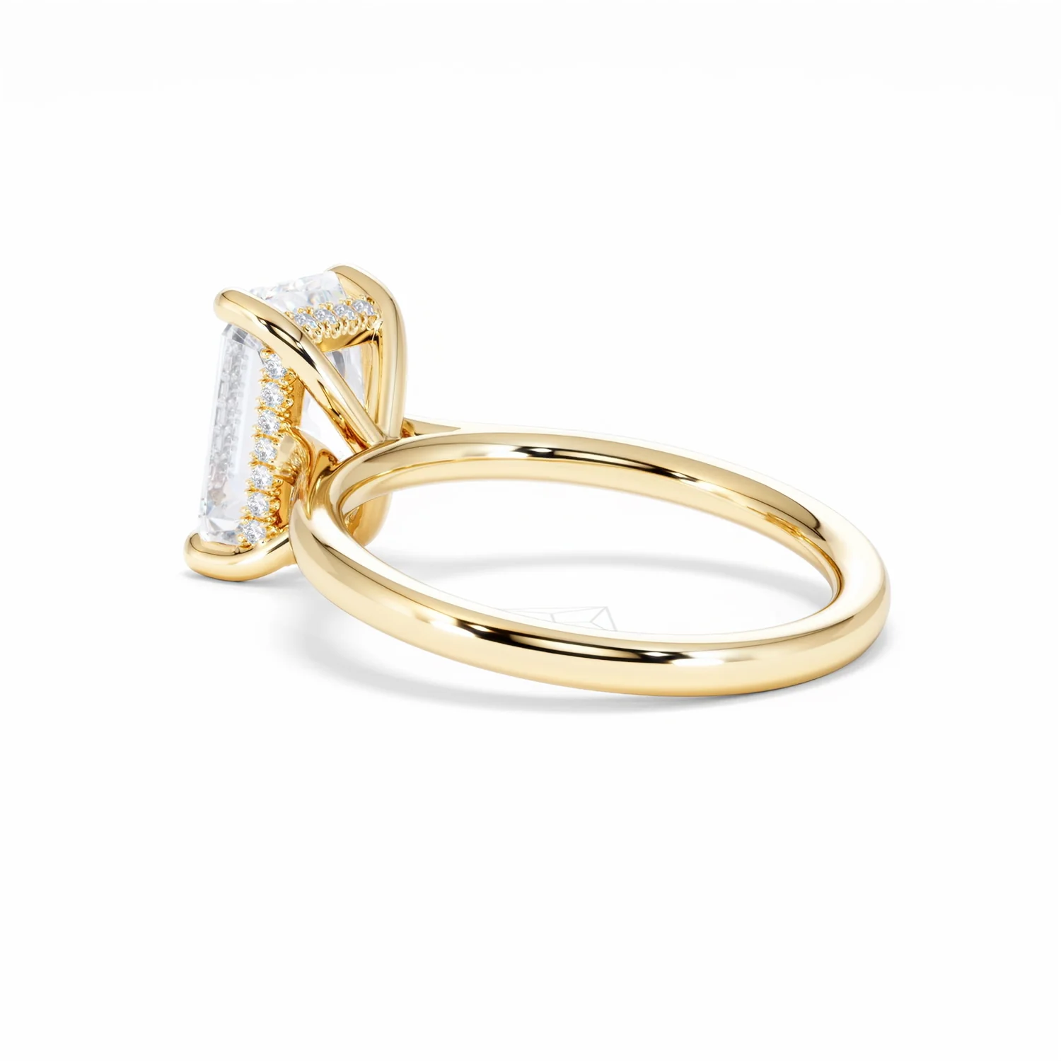Amora Radiant 3.00ct Hidden Halo Lab Diamond Engagement Ring G/VS1 Set in 18K Gold - Image 61