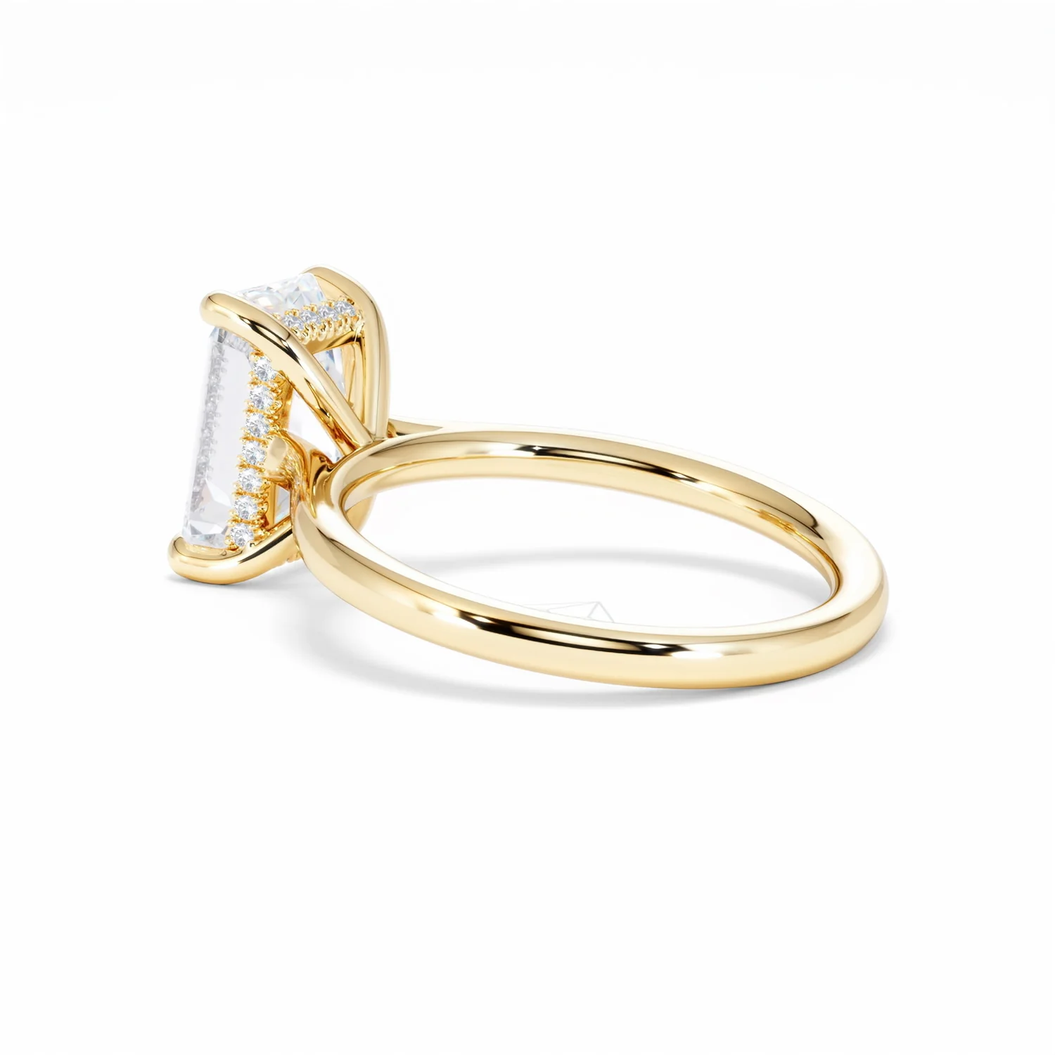 Amora Radiant 3.00ct Hidden Halo Lab Diamond Engagement Ring G/VS1 Set in 18K Gold - Image 62