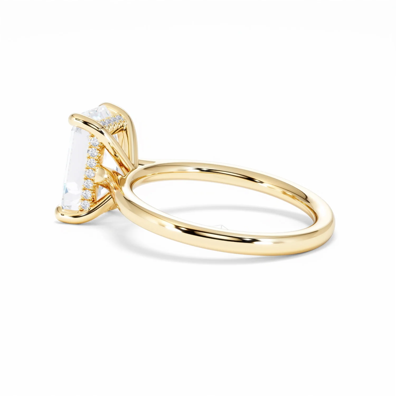 Amora Radiant 3.00ct Hidden Halo Lab Diamond Engagement Ring G/VS1 Set in 18K Gold - Image 64
