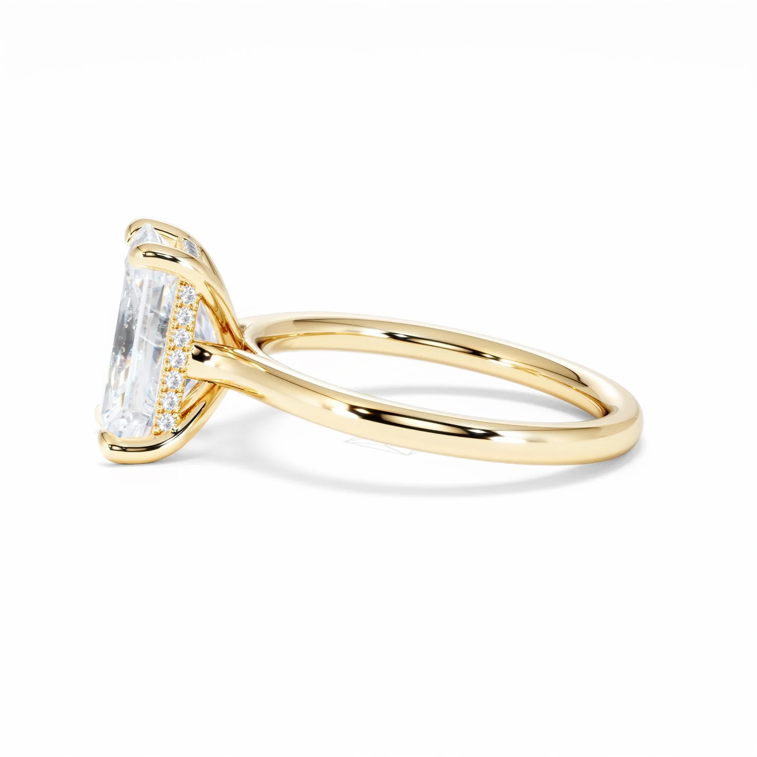 Amora Radiant 3.00ct Hidden Halo Lab Diamond Engagement Ring G/VS1 Set in 18K Gold - Image 71