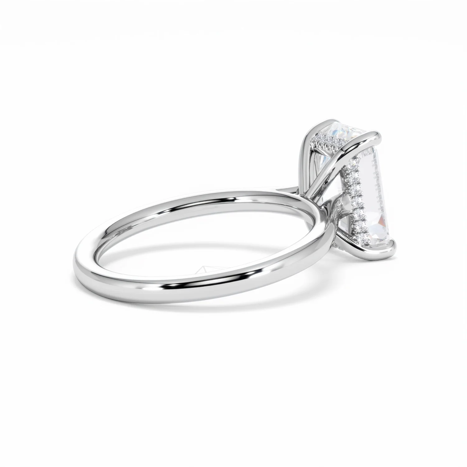 Amora Radiant 3.00ct Hidden Halo Lab Diamond Engagement Ring G/VS1 Set in 18K White Gold - Image 35