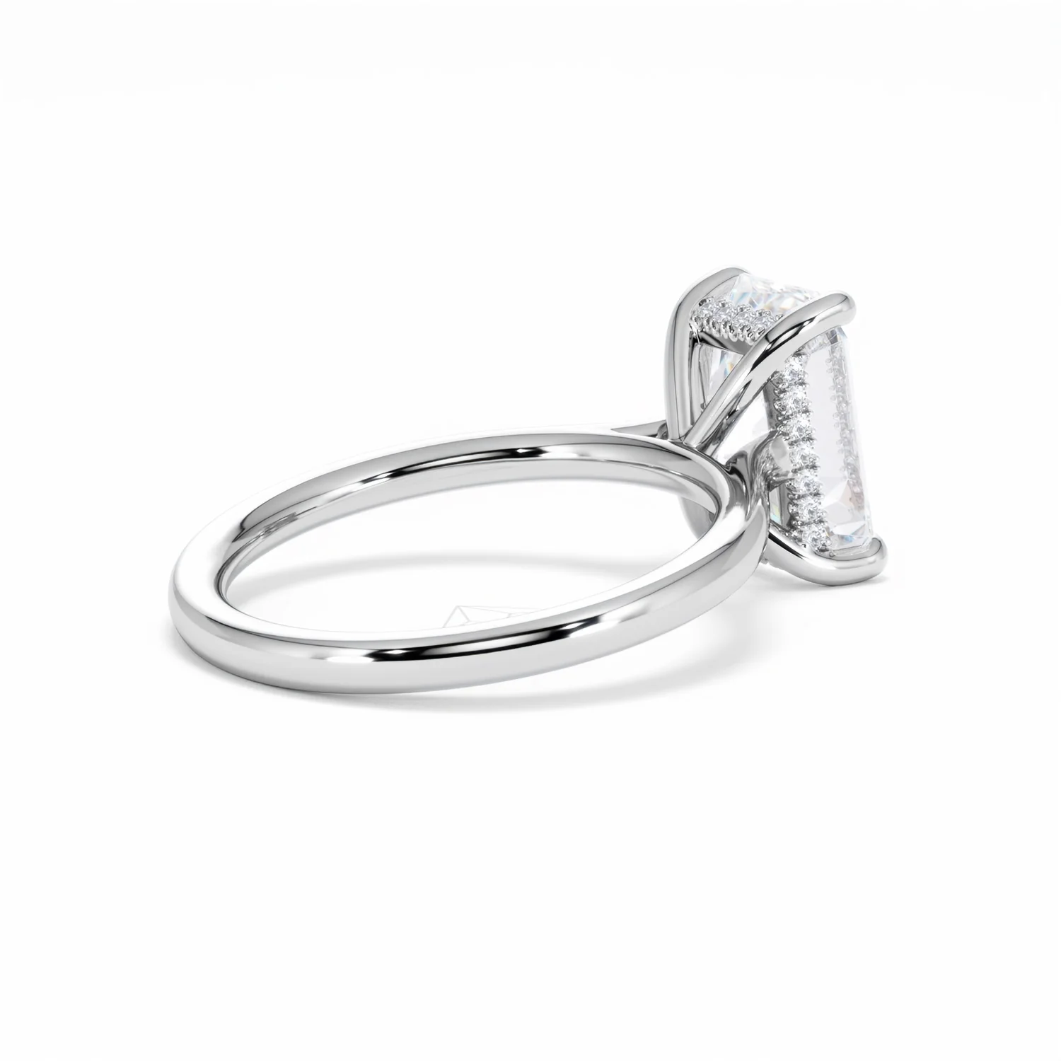 Amora Radiant 3.00ct Hidden Halo Lab Diamond Engagement Ring G/VS1 Set in 18K White Gold - Image 36