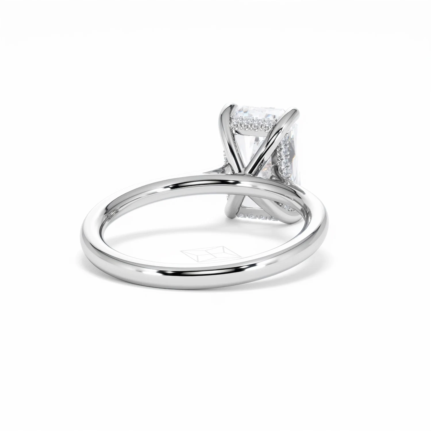 Amora Radiant 3.00ct Hidden Halo Lab Diamond Engagement Ring G/VS1 Set in 18K White Gold - Image 43