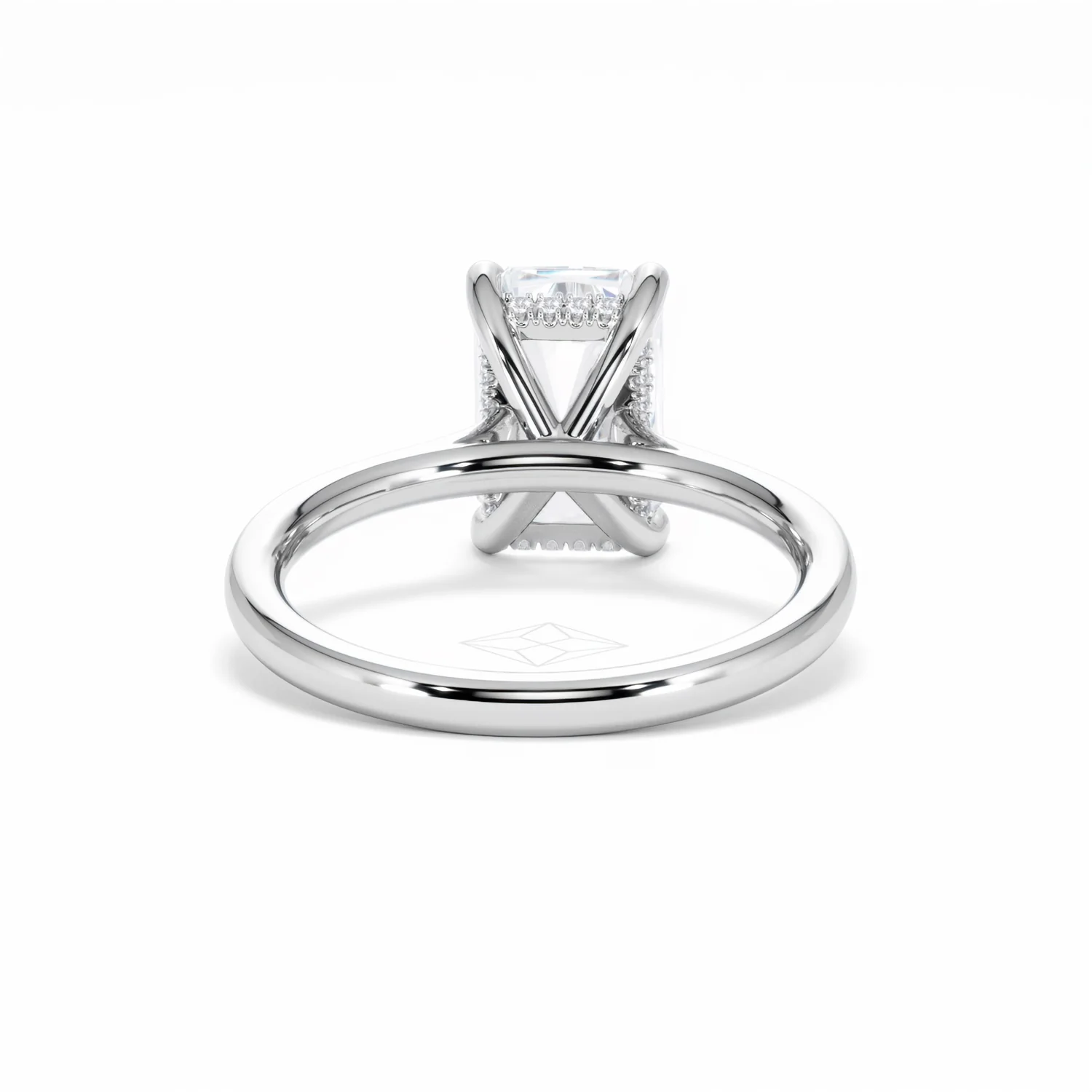 Amora Radiant 3.00ct Hidden Halo Lab Diamond Engagement Ring G/VS1 Set in 18K White Gold - Image 47