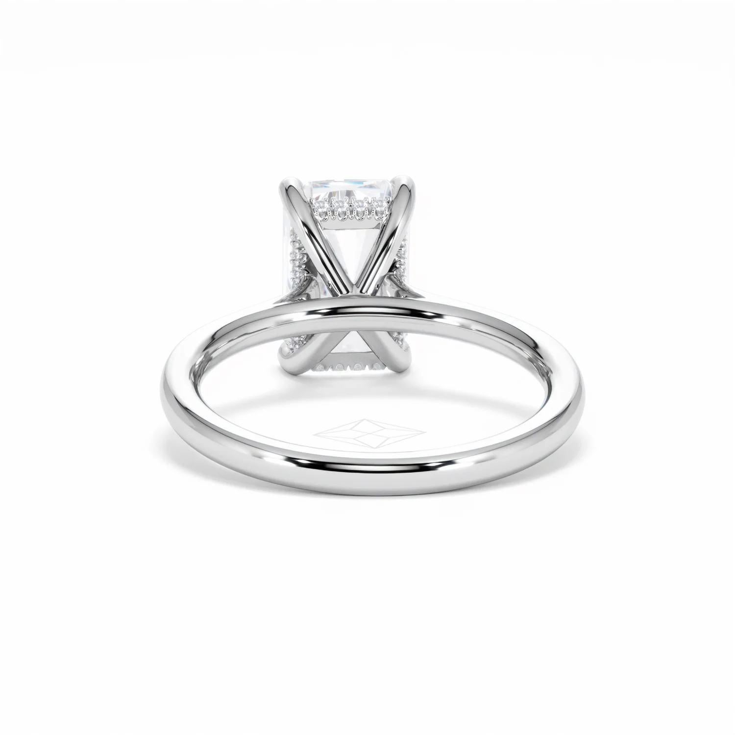 Amora Radiant 3.00ct Hidden Halo Lab Diamond Engagement Ring G/VS1 Set in 18K White Gold - Image 49