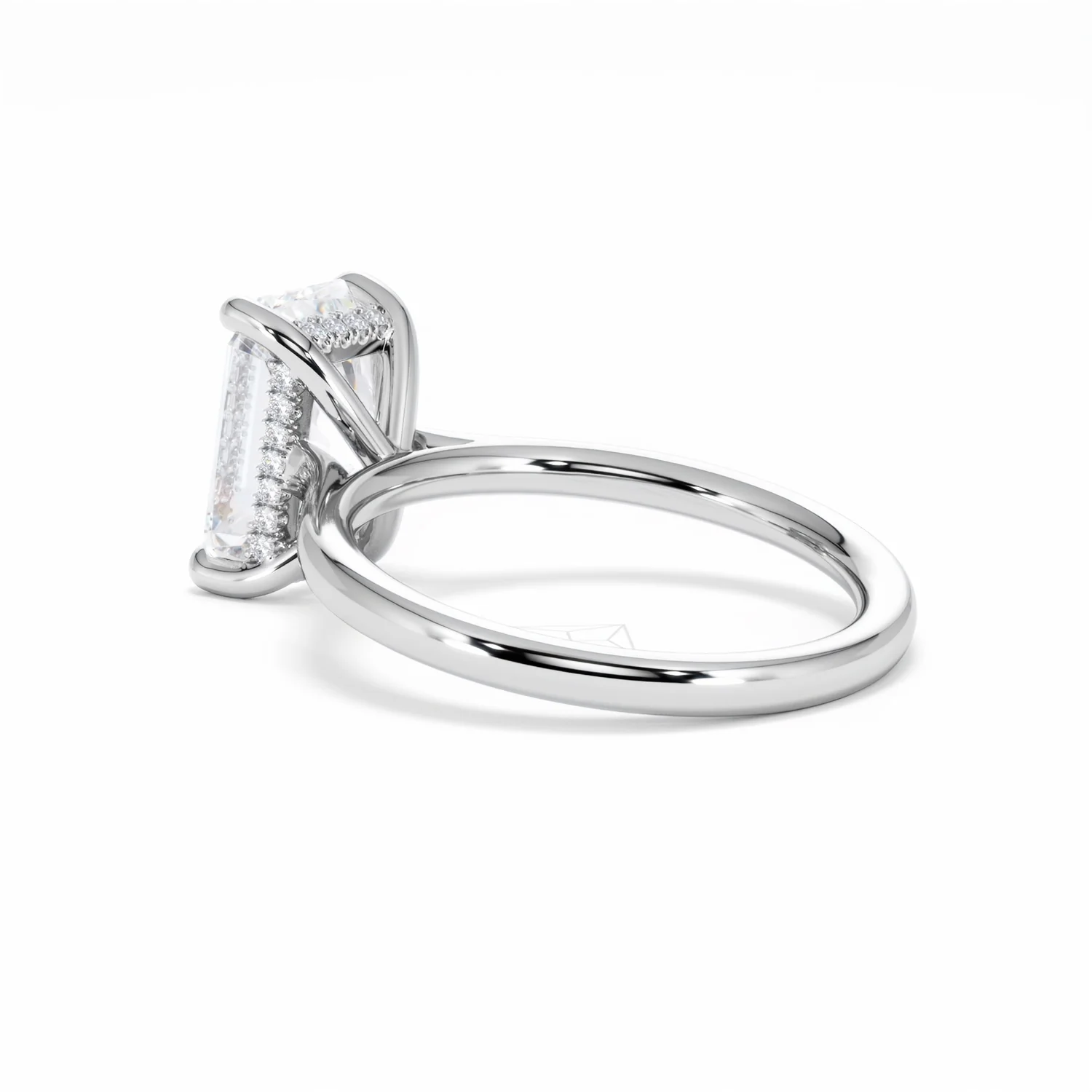 Amora Radiant 3.00ct Hidden Halo Lab Diamond Engagement Ring G/VS1 Set in 18K White Gold - Image 59