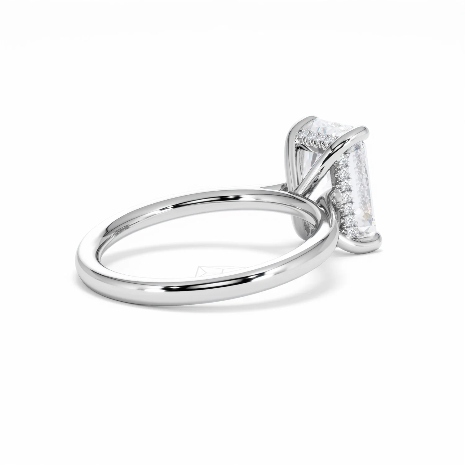 Amora Radiant 3.00ct Hidden Halo Lab Diamond Engagement Ring G/VS1 Set in Platinum - Image 37