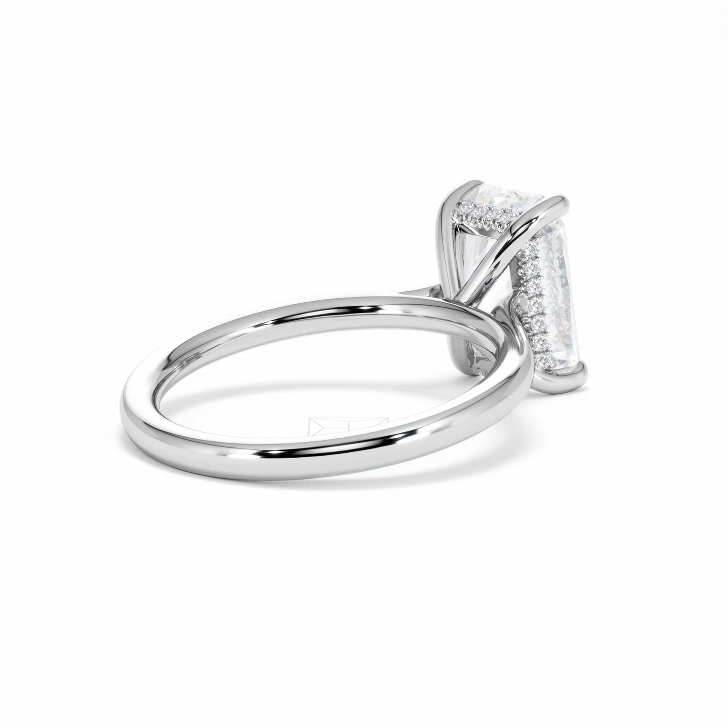 Amora Radiant 3.00ct Hidden Halo Lab Diamond Engagement Ring G/VS1 Set in Platinum - Image 38