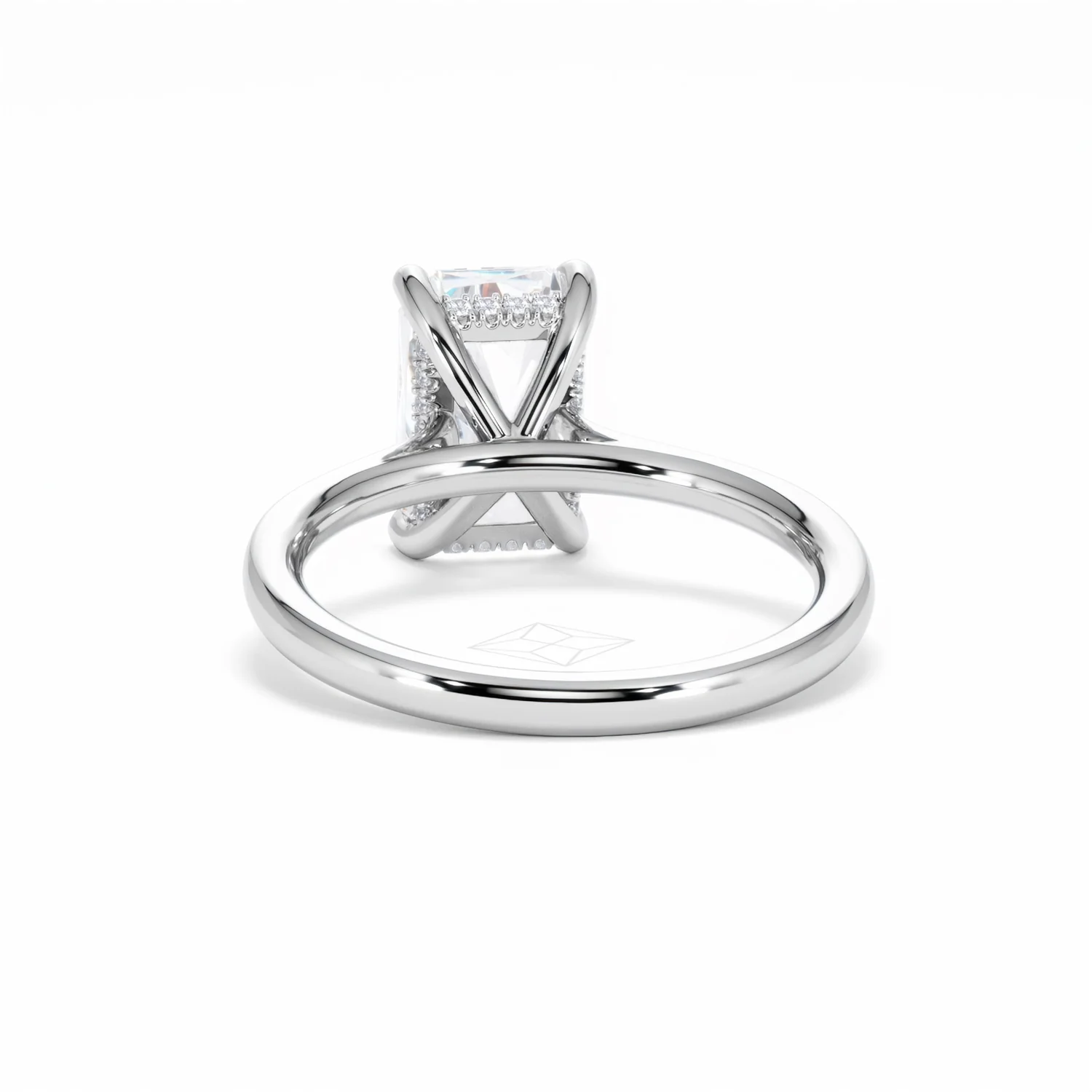 Amora Radiant 3.00ct Hidden Halo Lab Diamond Engagement Ring G/VS1 Set in Platinum - Image 50