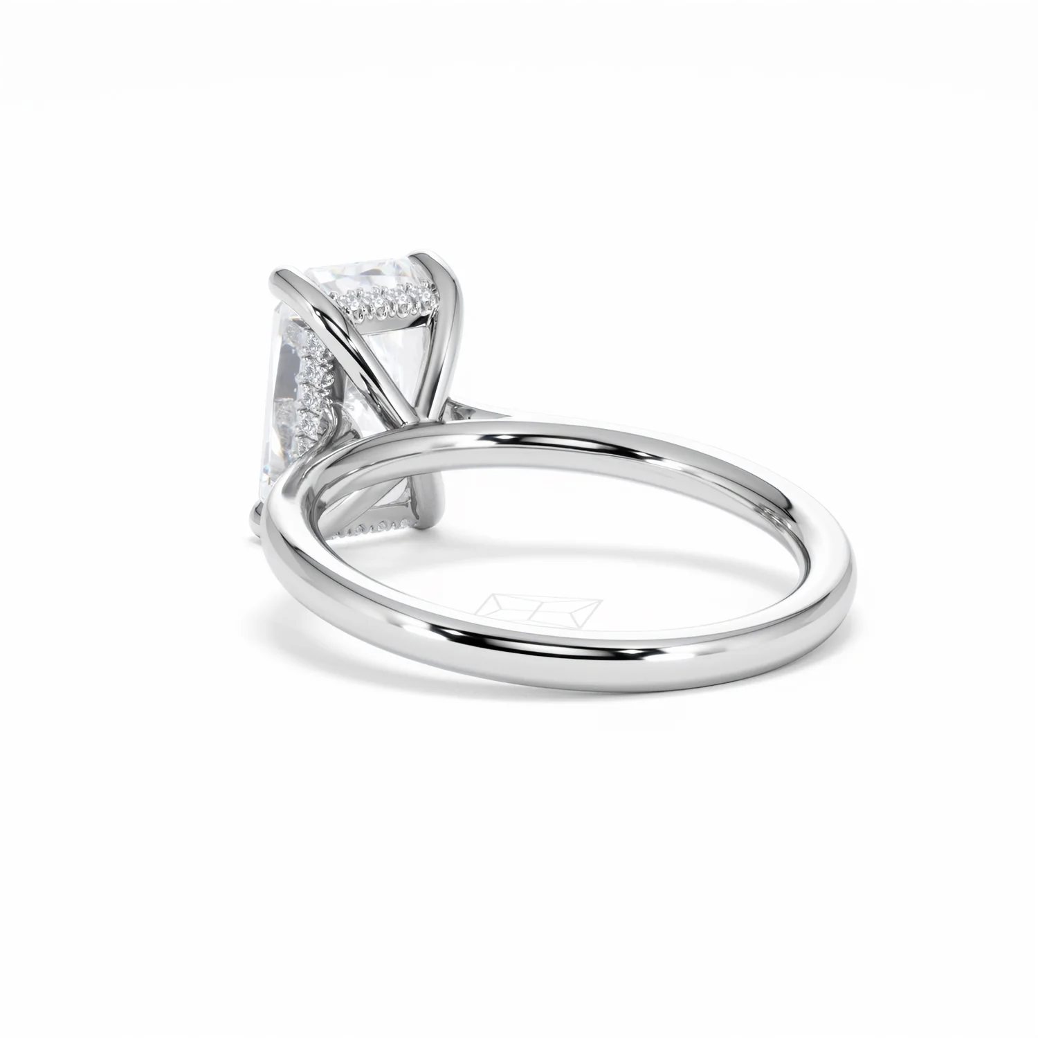 Amora Radiant 3.00ct Hidden Halo Lab Diamond Engagement Ring G/VS1 Set in Platinum - Image 55