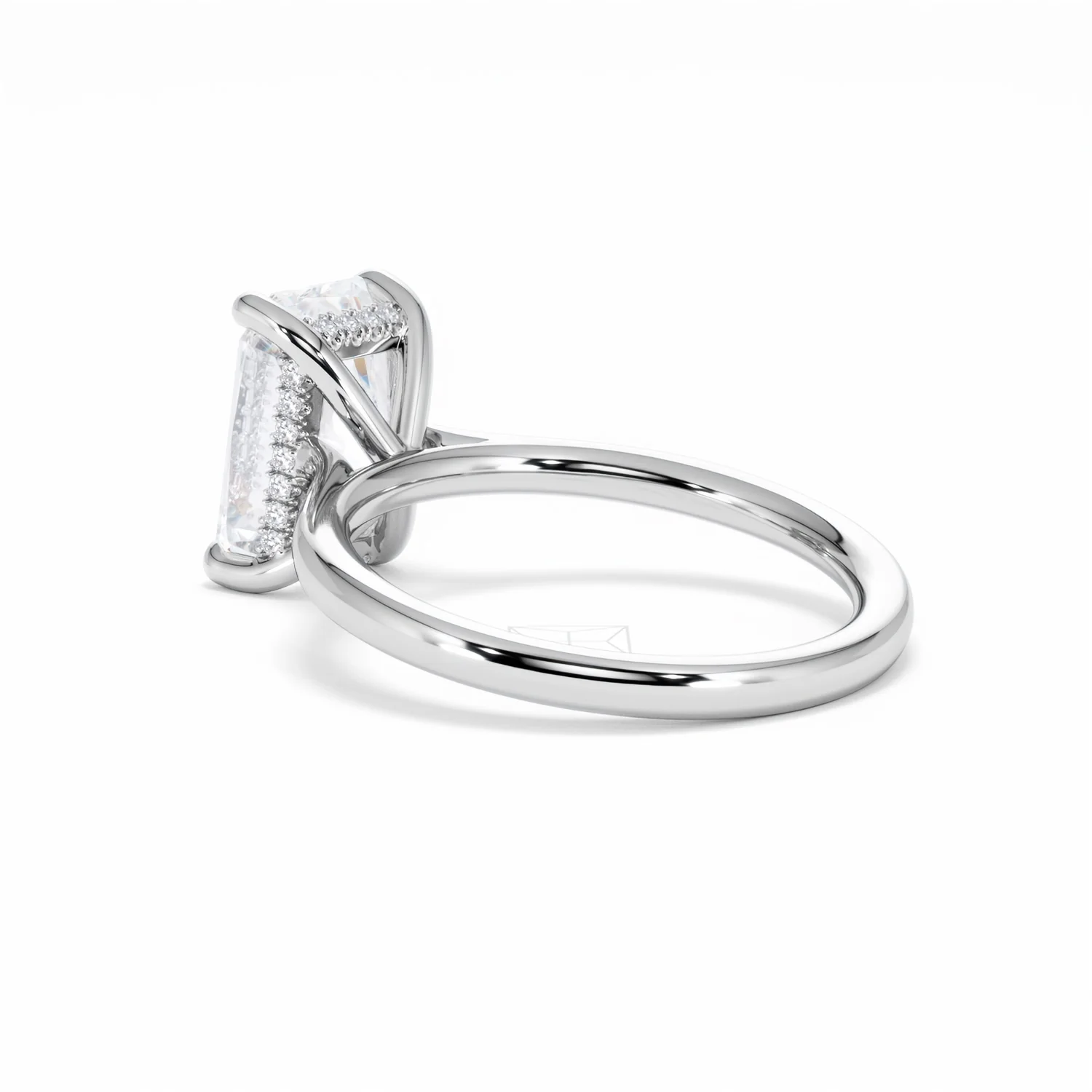 Amora Radiant 3.00ct Hidden Halo Lab Diamond Engagement Ring G/VS1 Set in Platinum - Image 58