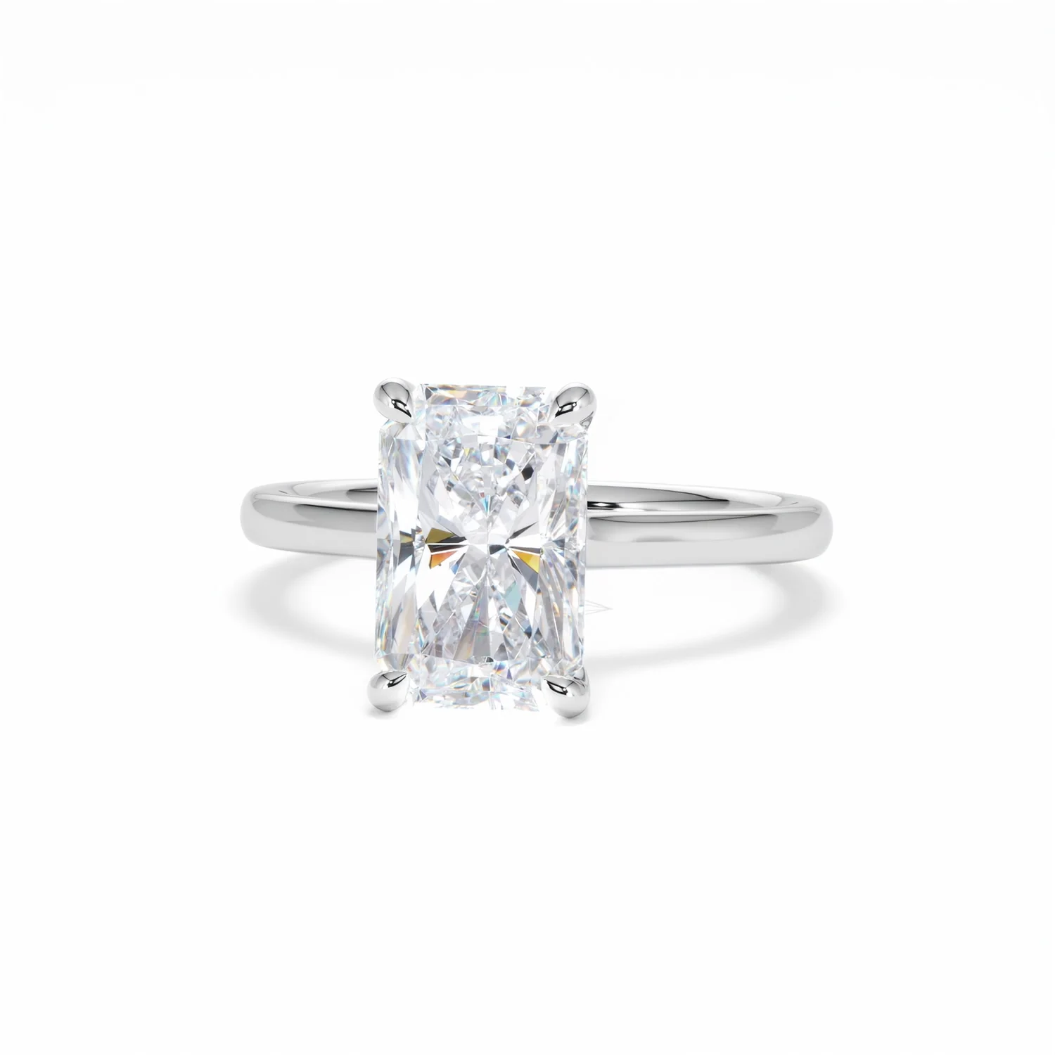 Amora Radiant 3.00ct Hidden Halo Lab Diamond Engagement Ring G/VS1 Set in Platinum - Image 86