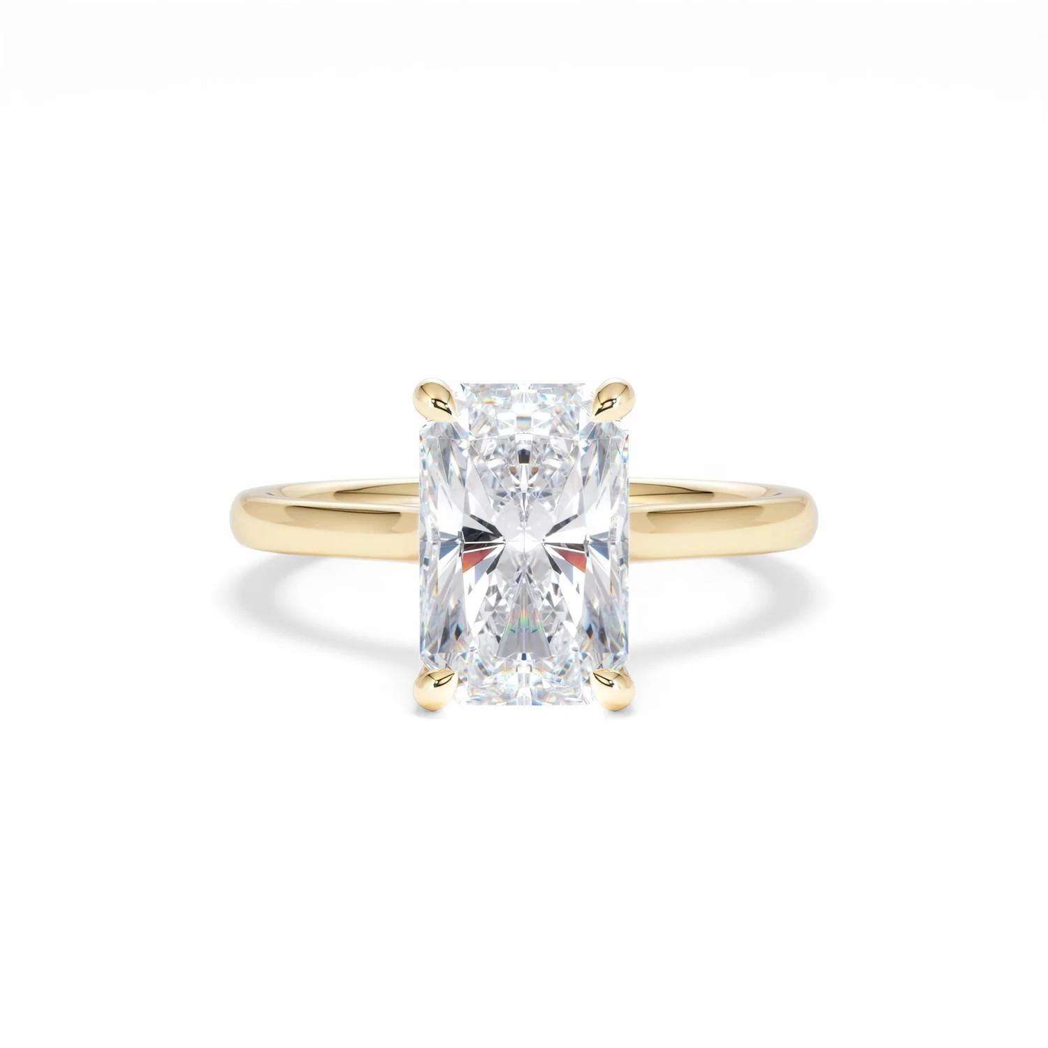 Amora Radiant 3.00ct Lab Diamond Engagement Ring G/VS1 Set in 18K Gold - Image 10