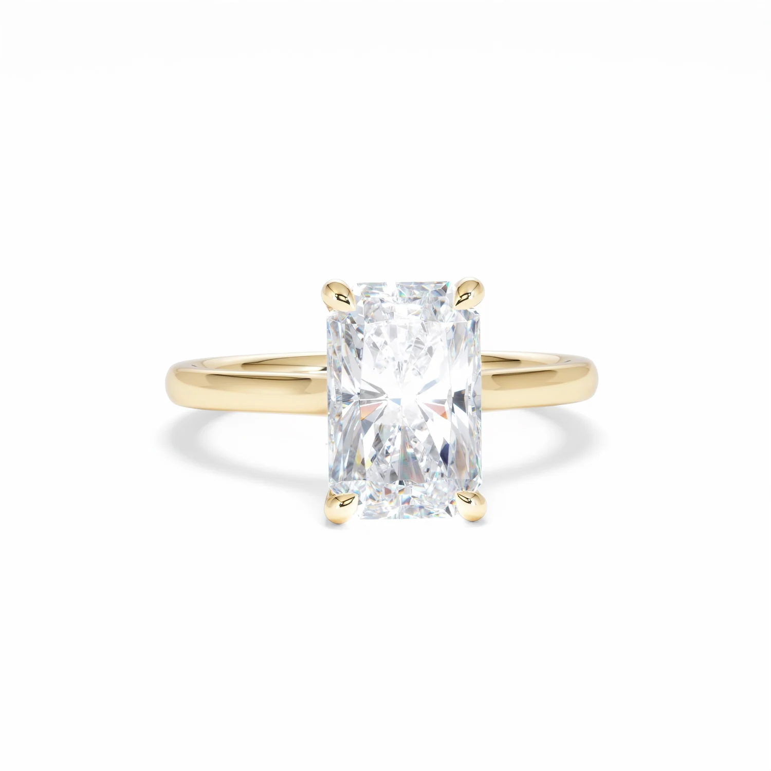 Amora Radiant 3.00ct Lab Diamond Engagement Ring G/VS1 Set in 18K Gold - Image 11