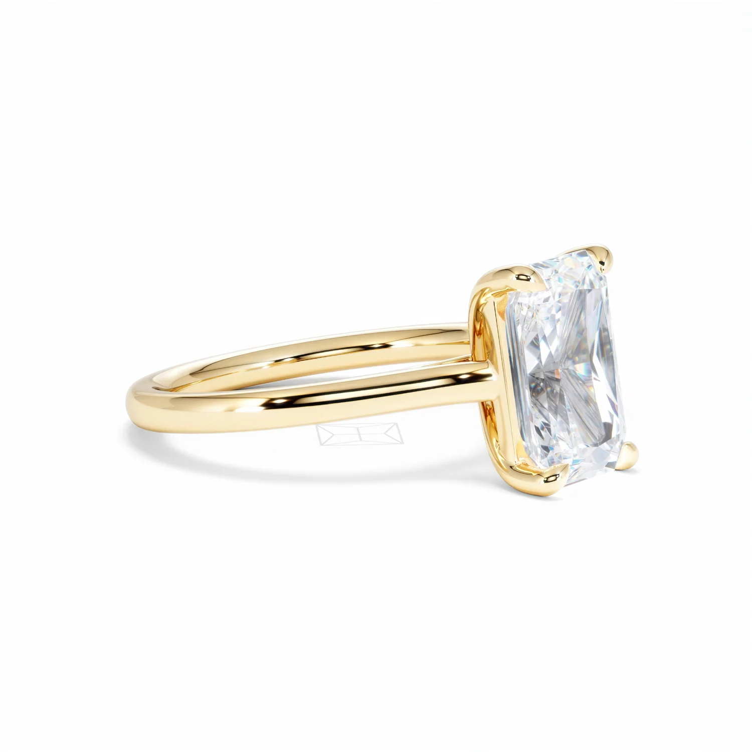 Amora Radiant 3.00ct Lab Diamond Engagement Ring G/VS1 Set in 18K Gold - Image 21