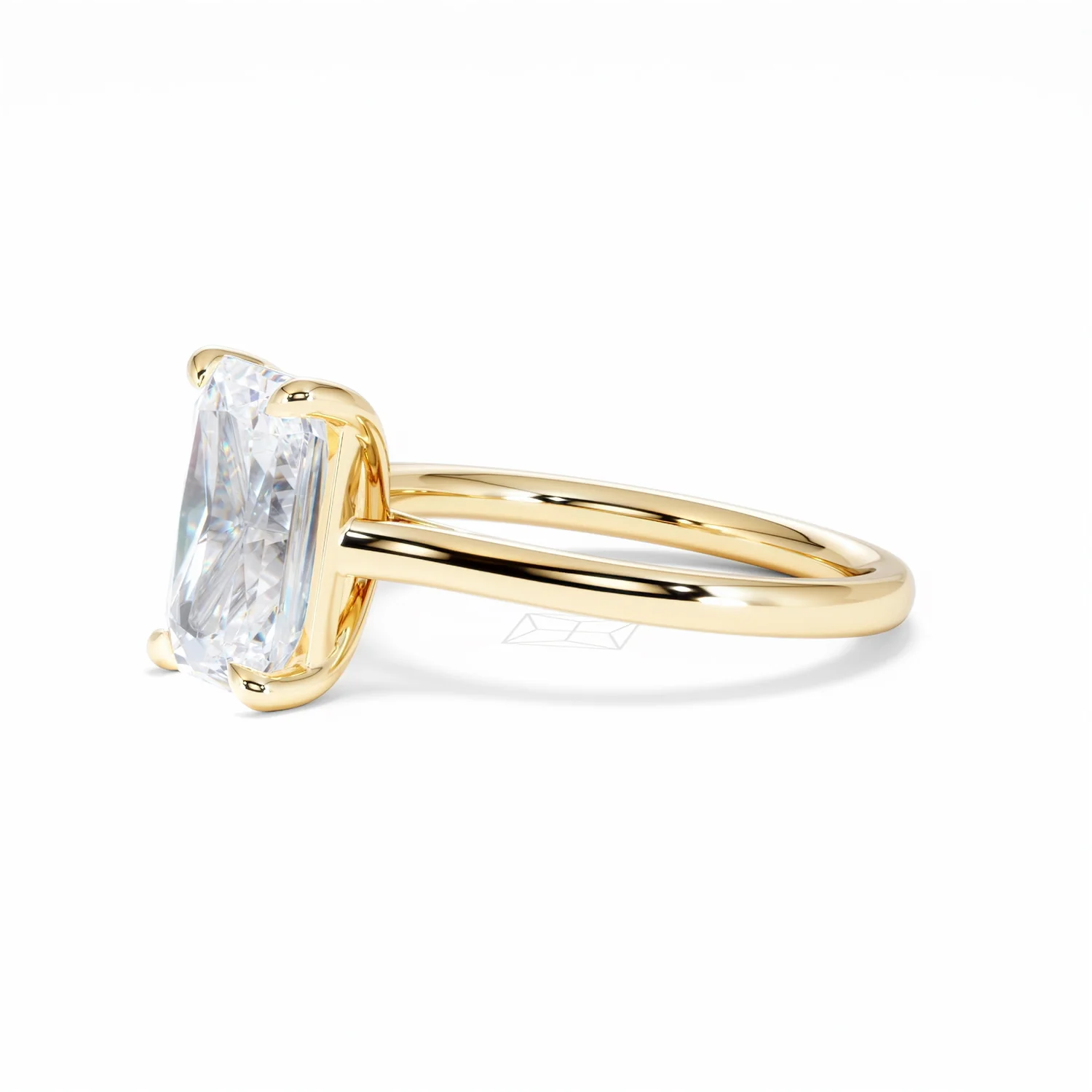 Amora Radiant 3.00ct Lab Diamond Engagement Ring G/VS1 Set in 18K Gold - Image 77