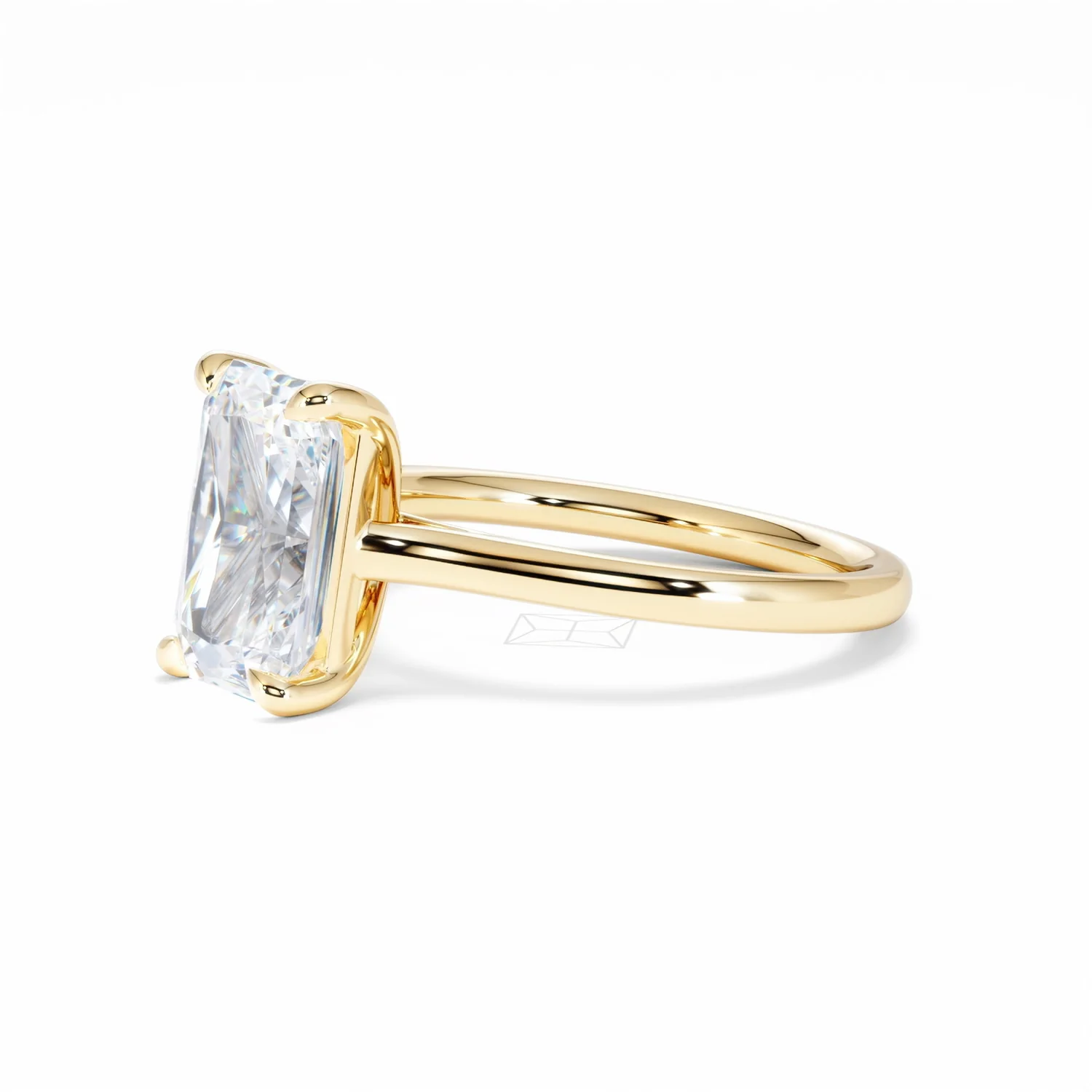 Amora Radiant 3.00ct Lab Diamond Engagement Ring G/VS1 Set in 18K Gold - Image 78