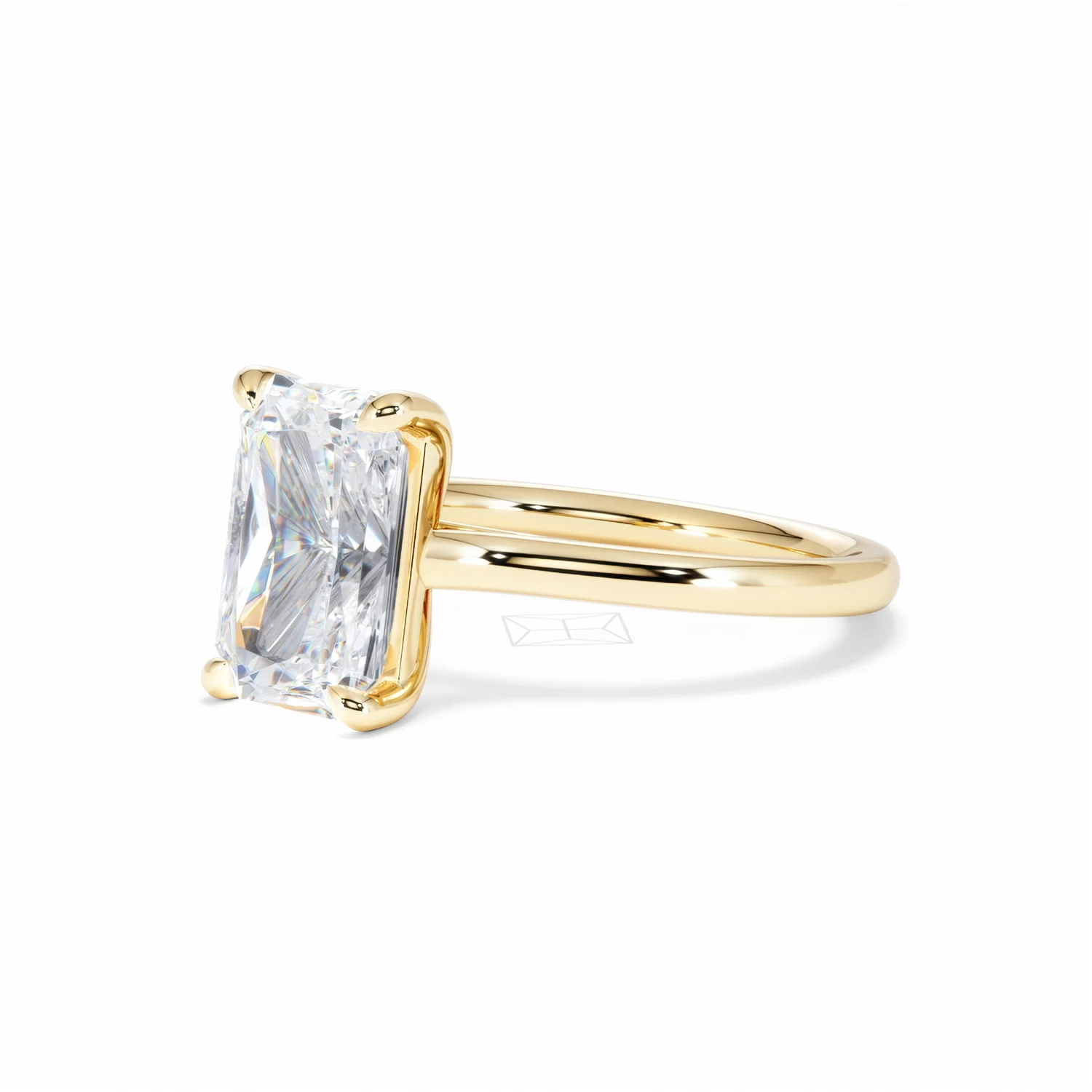 Amora Radiant 3.00ct Lab Diamond Engagement Ring G/VS1 Set in 18K Gold - Image 81