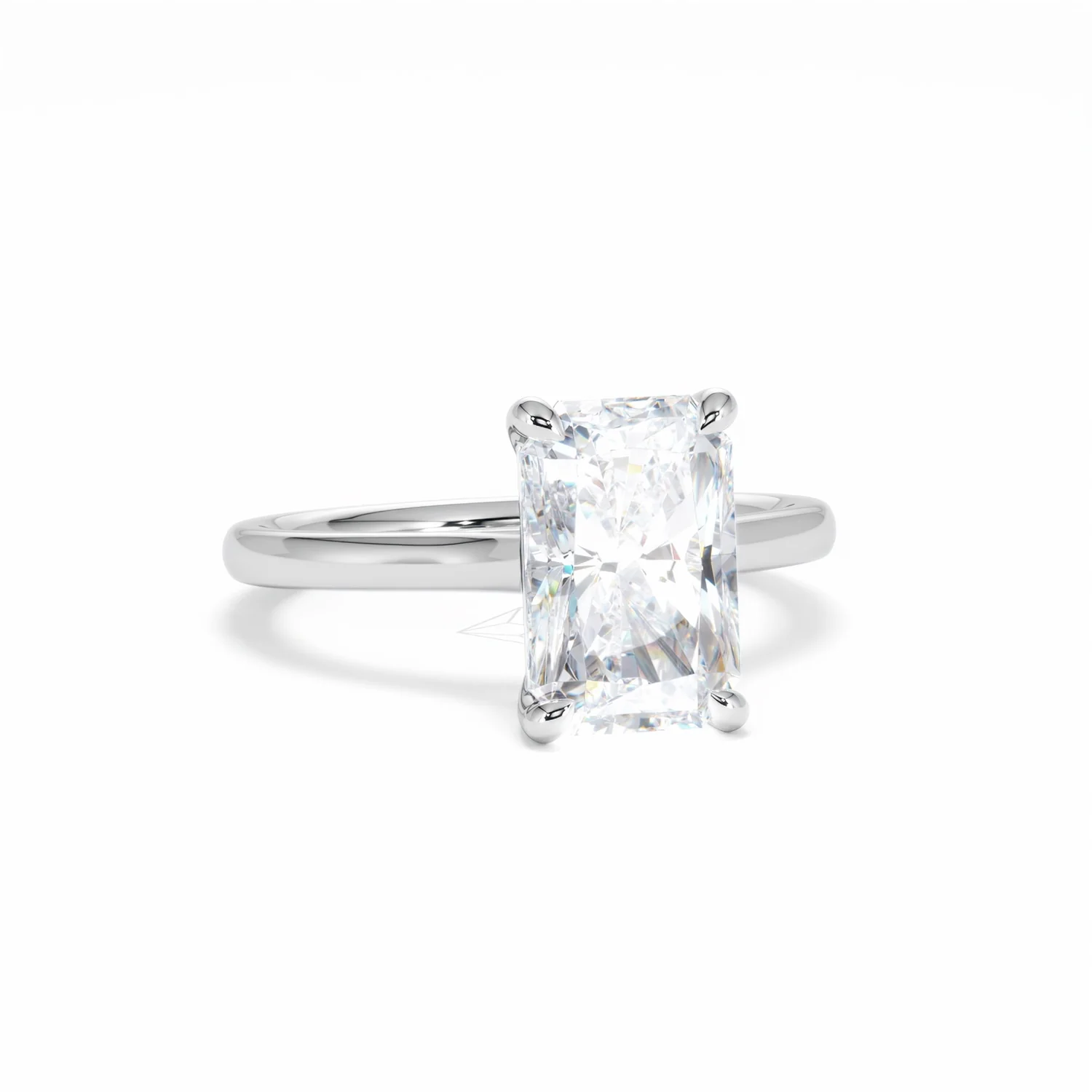 Amora Radiant 3.00ct Lab Diamond Engagement Ring G/VS1 Set in 18K White Gold - Image 11