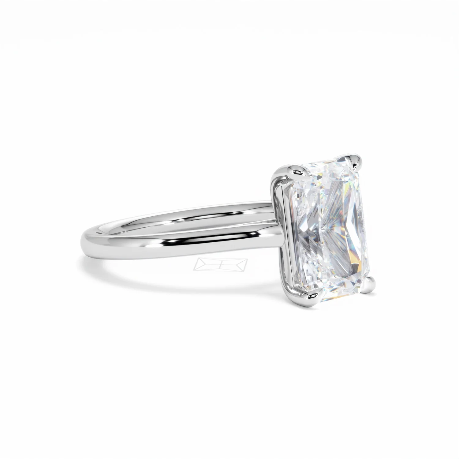 Amora Radiant 3.00ct Lab Diamond Engagement Ring G/VS1 Set in 18K White Gold - Image 17