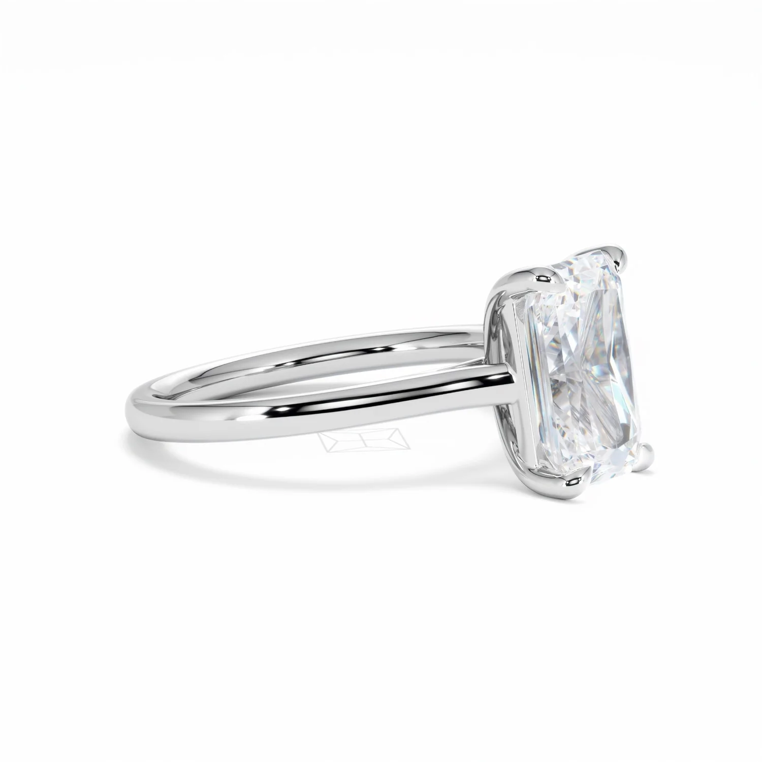 Amora Radiant 3.00ct Lab Diamond Engagement Ring G/VS1 Set in 18K White Gold - Image 20