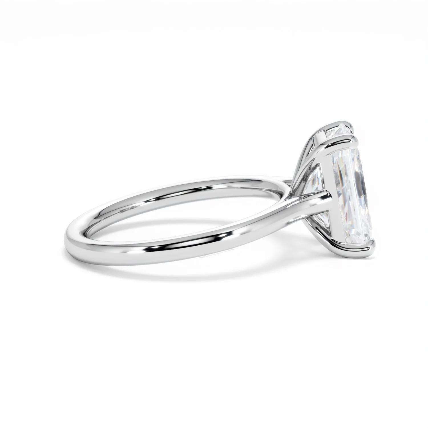 Amora Radiant 3.00ct Lab Diamond Engagement Ring G/VS1 Set in 18K White Gold - Image 28