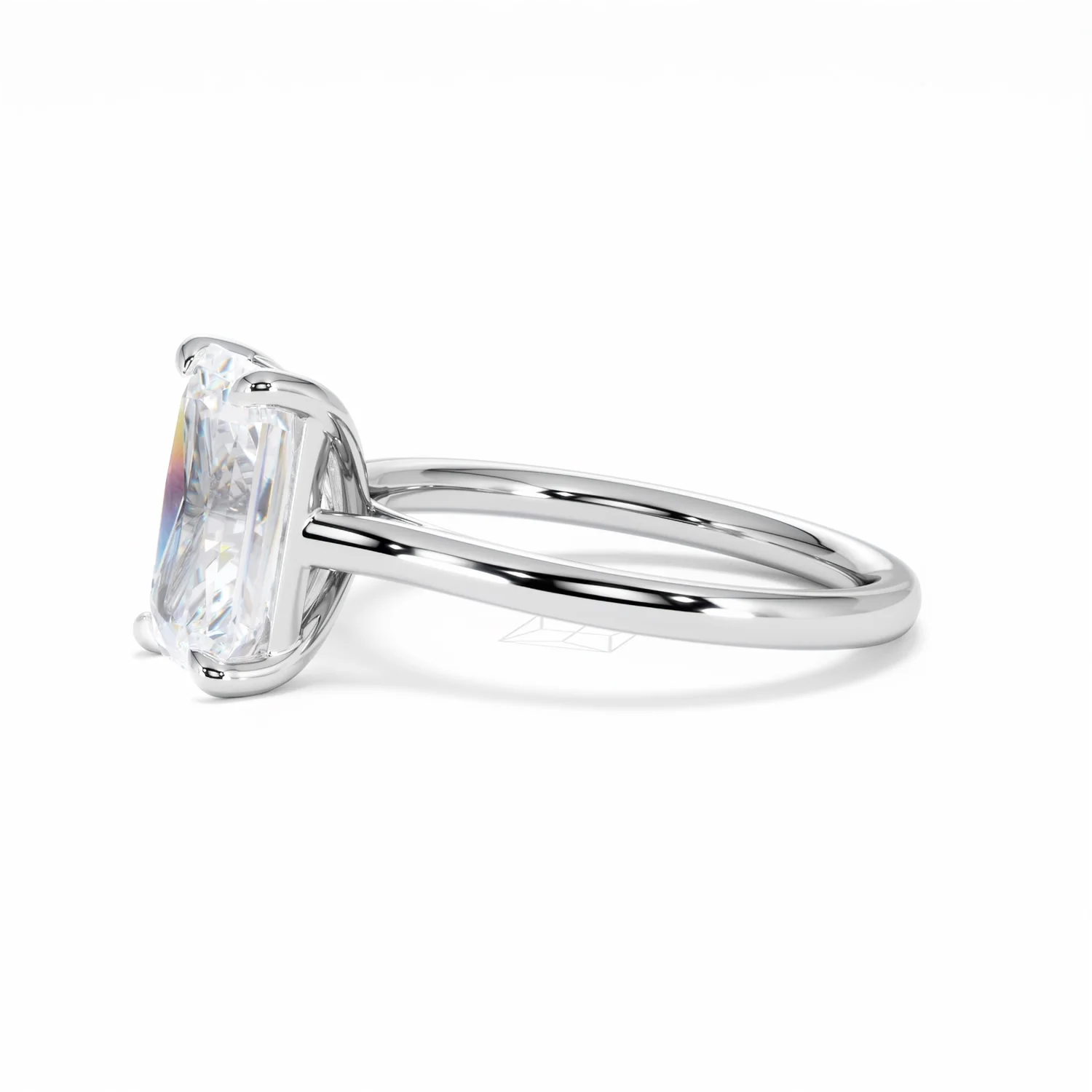 Amora Radiant 3.00ct Lab Diamond Engagement Ring G/VS1 Set in 18K White Gold - Image 73