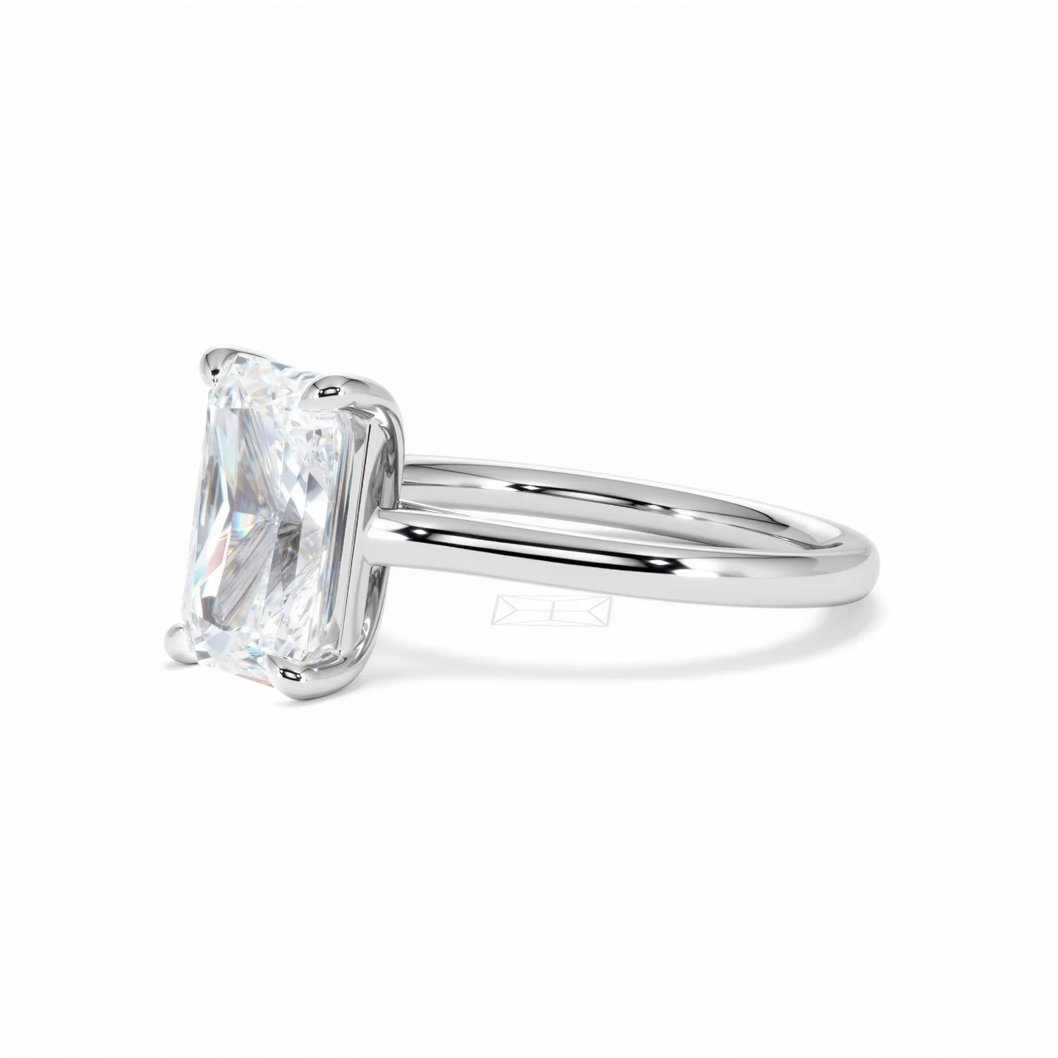 Amora Radiant 3.00ct Lab Diamond Engagement Ring G/VS1 Set in 18K White Gold - Image 77