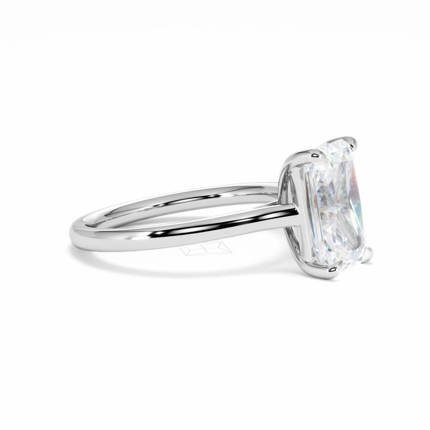 Amora Radiant 3.00ct Lab Diamond Engagement Ring G/VS1 Set in Platinum - Image 21