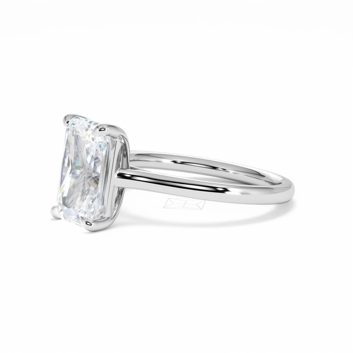 Amora Radiant 3.00ct Lab Diamond Engagement Ring G/VS1 Set in Platinum - Image 76