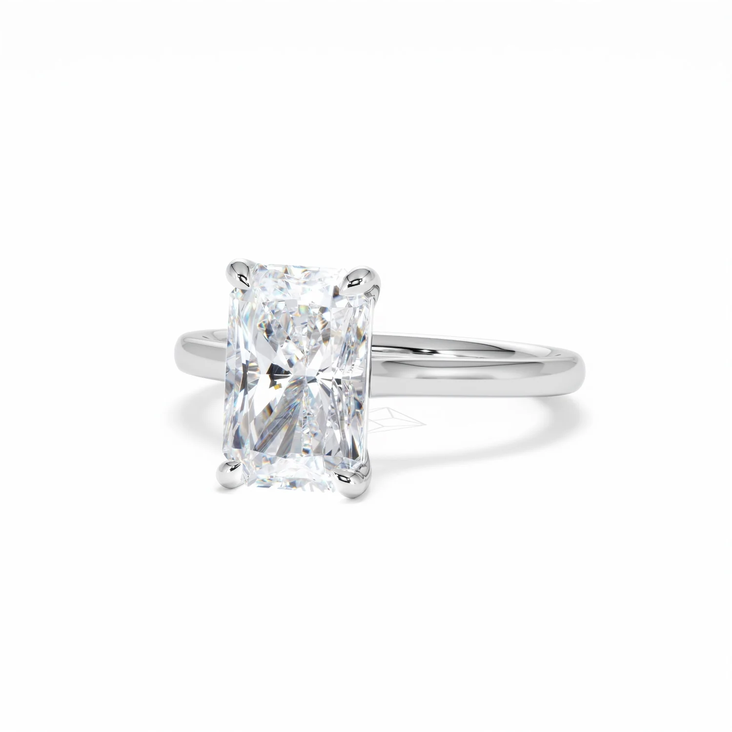 Amora Radiant 3.00ct Lab Diamond Engagement Ring G/VS1 Set in Platinum - Image 84