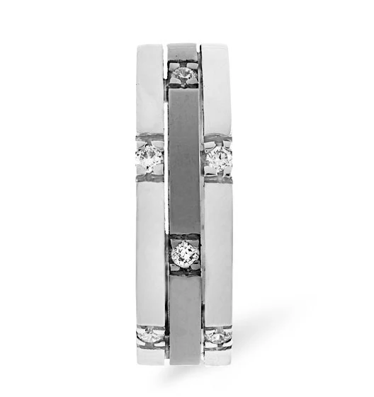 Amy 0.37CT H/SI Diamond and White Gold Wedding Ring - Image 2