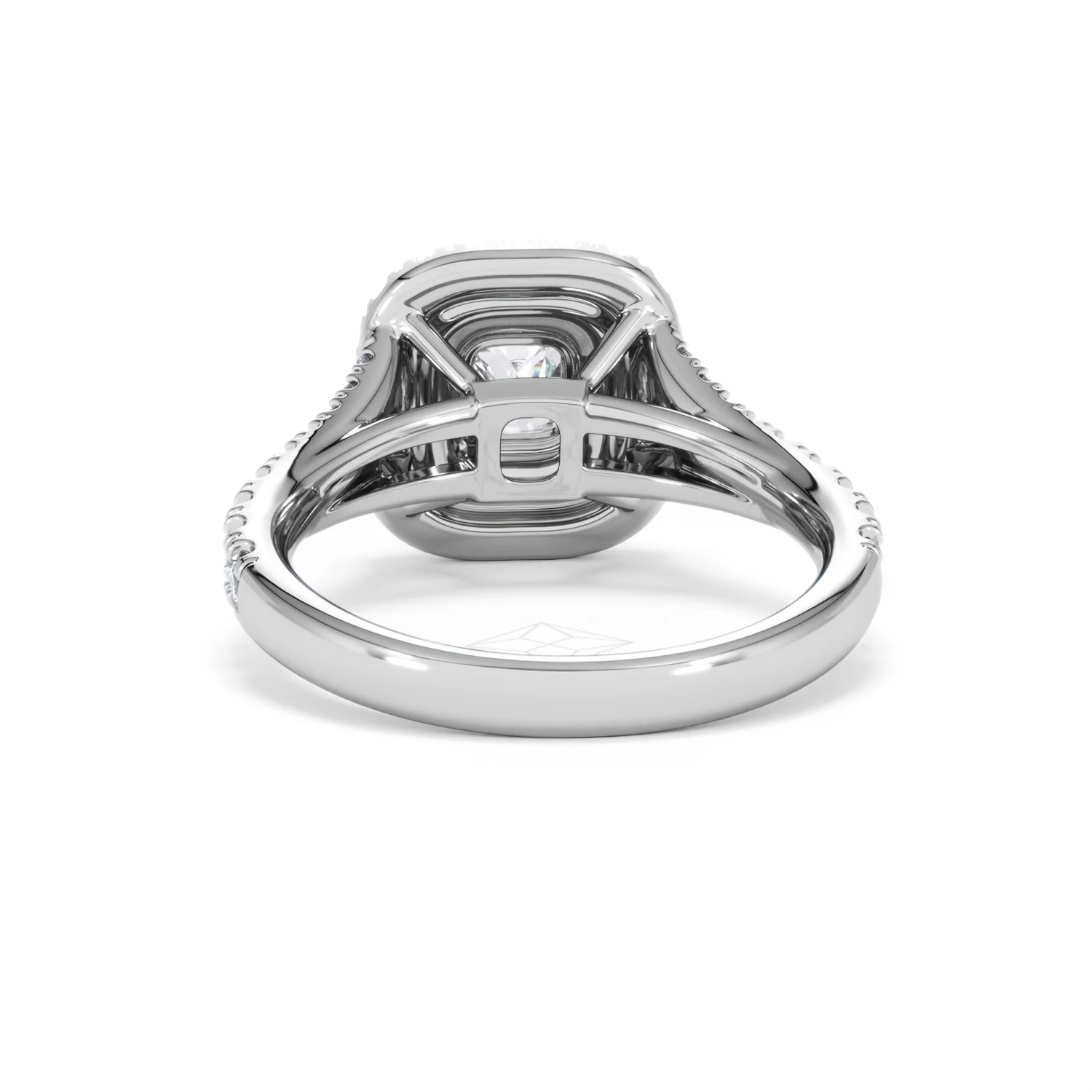 Anastasia Diamond Halo Engagement Ring 18K White Gold 1.30ct G/VS2 - Image 51