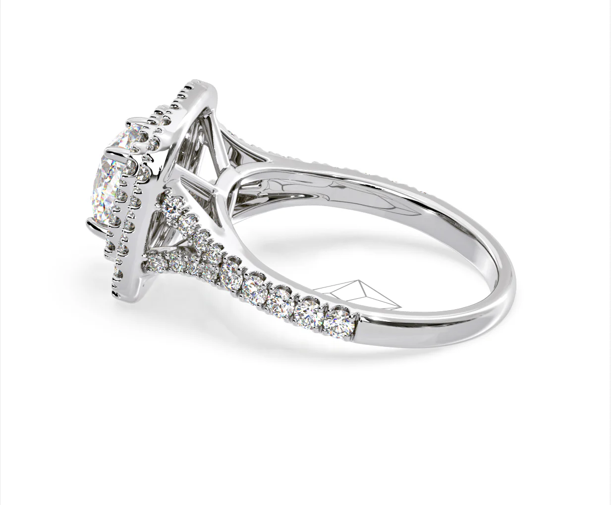 Anastasia GIA Diamond Halo Engagement Ring 18K White Gold 1.85ct G/VS2 - Image 111