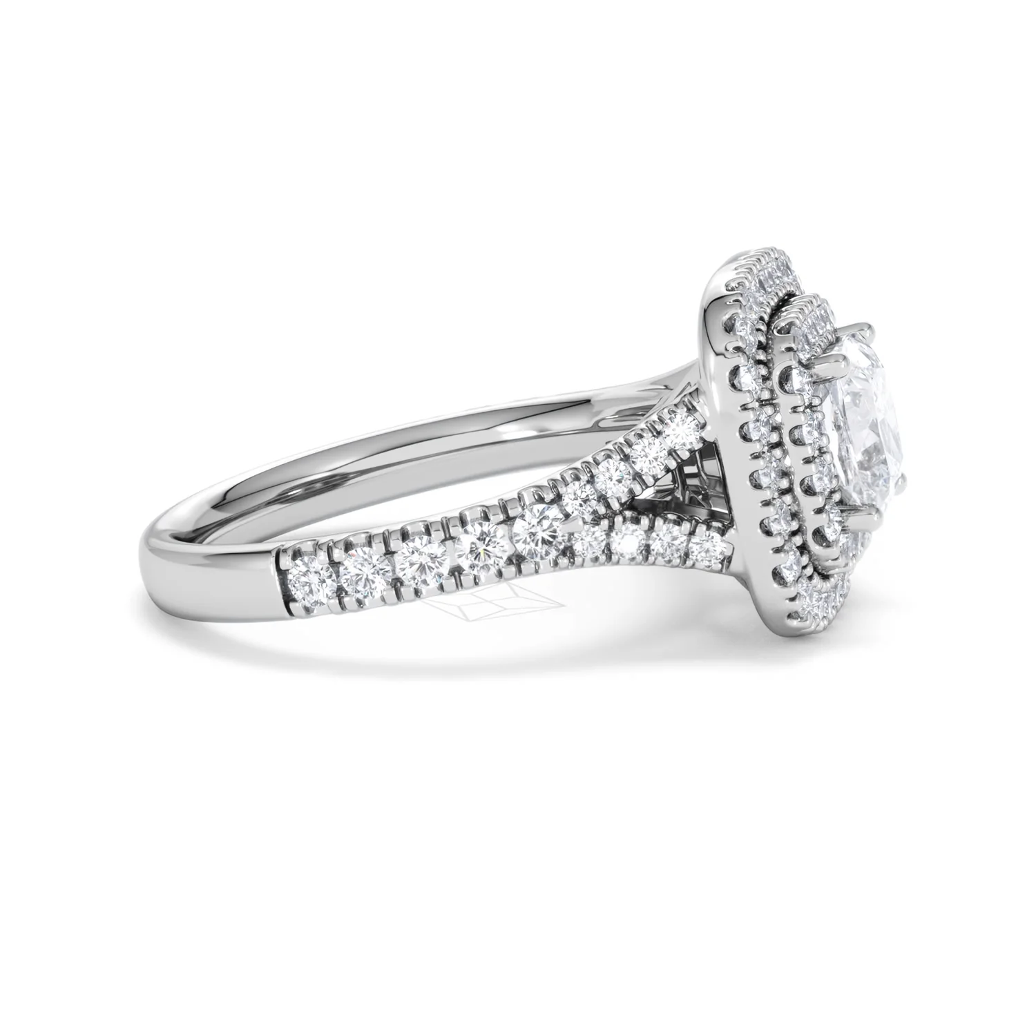Anastasia GIA Diamond Halo Engagement Ring 18K White Gold 1.85ct G/VS2 - Image 25