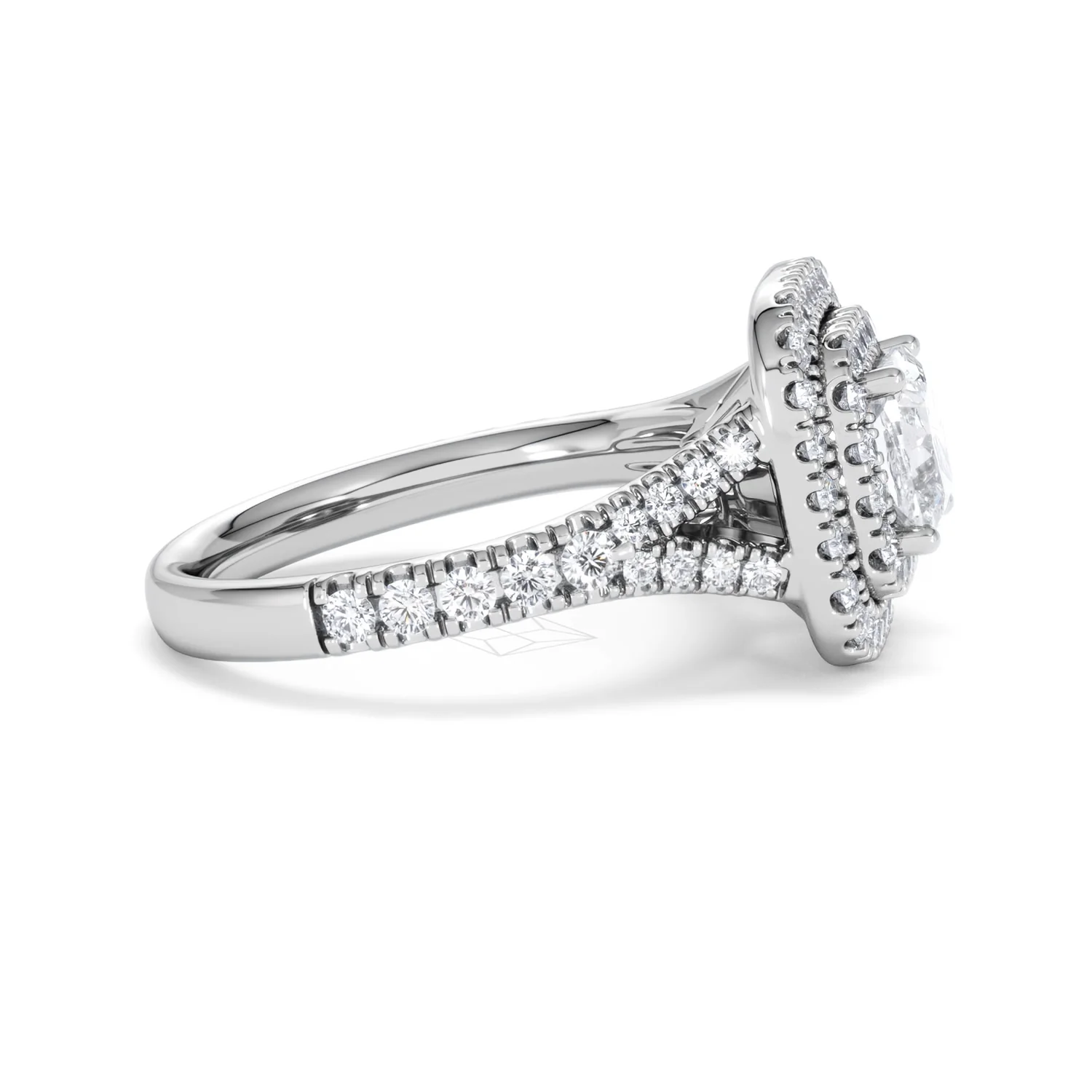 Anastasia GIA Diamond Halo Engagement Ring 18K White Gold 1.85ct G/VS2 - Image 26