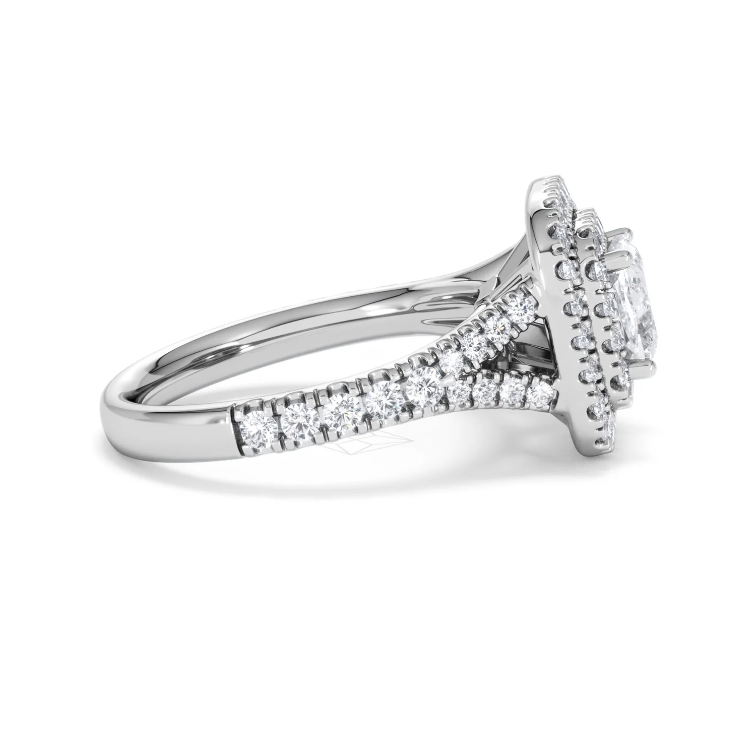 Anastasia GIA Diamond Halo Engagement Ring 18K White Gold 1.85ct G/VS2 - Image 27